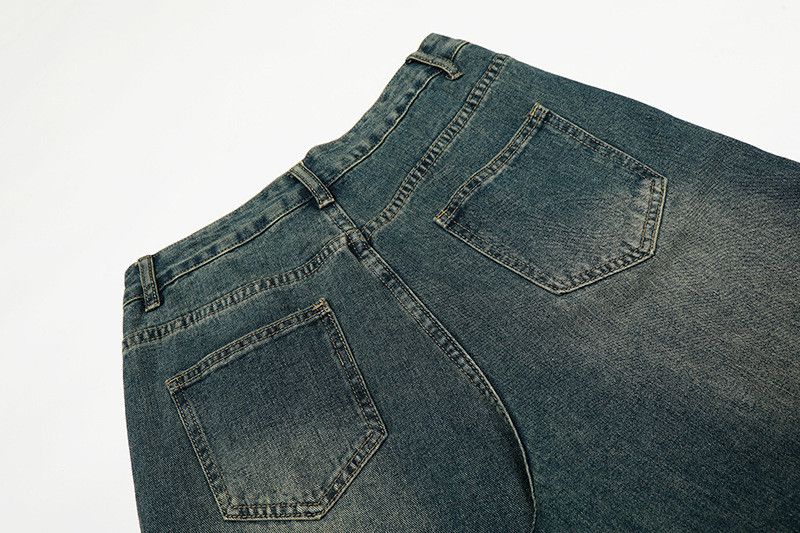 Vintage Men's Retro Striped Star Embroidered Scimitar Jeans Size US 32 / EU 48 - 5 Thumbnail