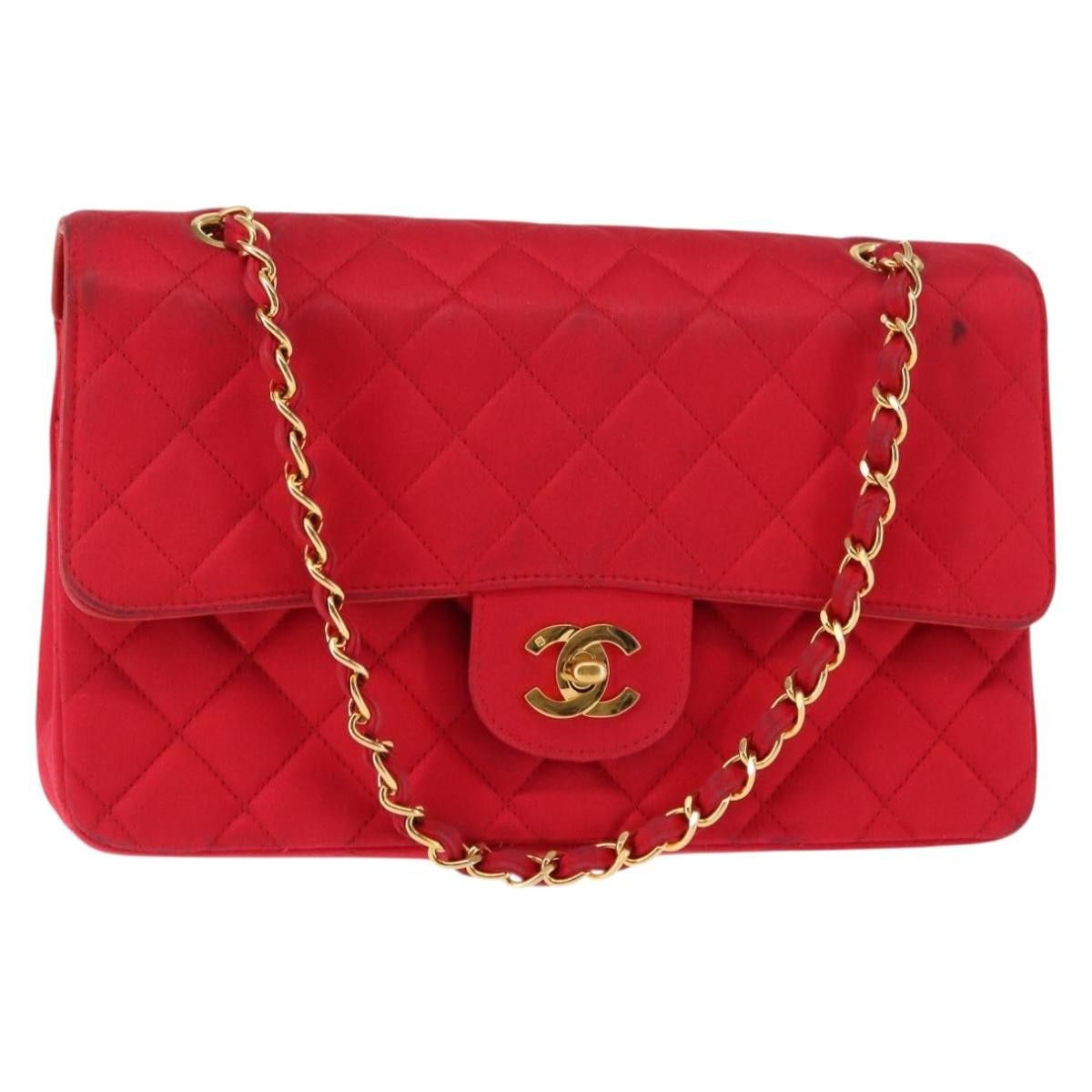 Chanel Chanel Timeless - Classic Double Flap Bag Quilted Satin Size ONE SIZE - 1 Thumbnail