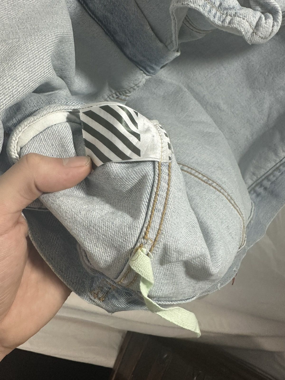 Off-White OFF WHITE STRIPE DENIM JACKET Size US L / EU 52-54 / 3 - 12 Thumbnail