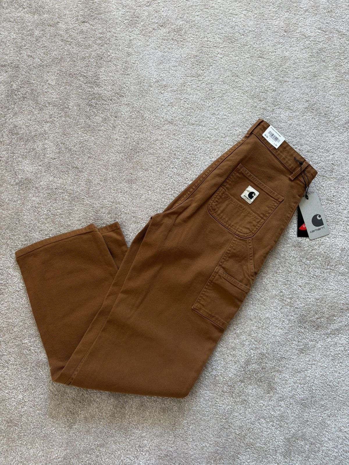 Carhartt Wip Carhartt WIP W’ Pierce Pant Straight – Deep H Brown Rinsed Size 25" / US 0 / IT 36 - 1 Thumbnail