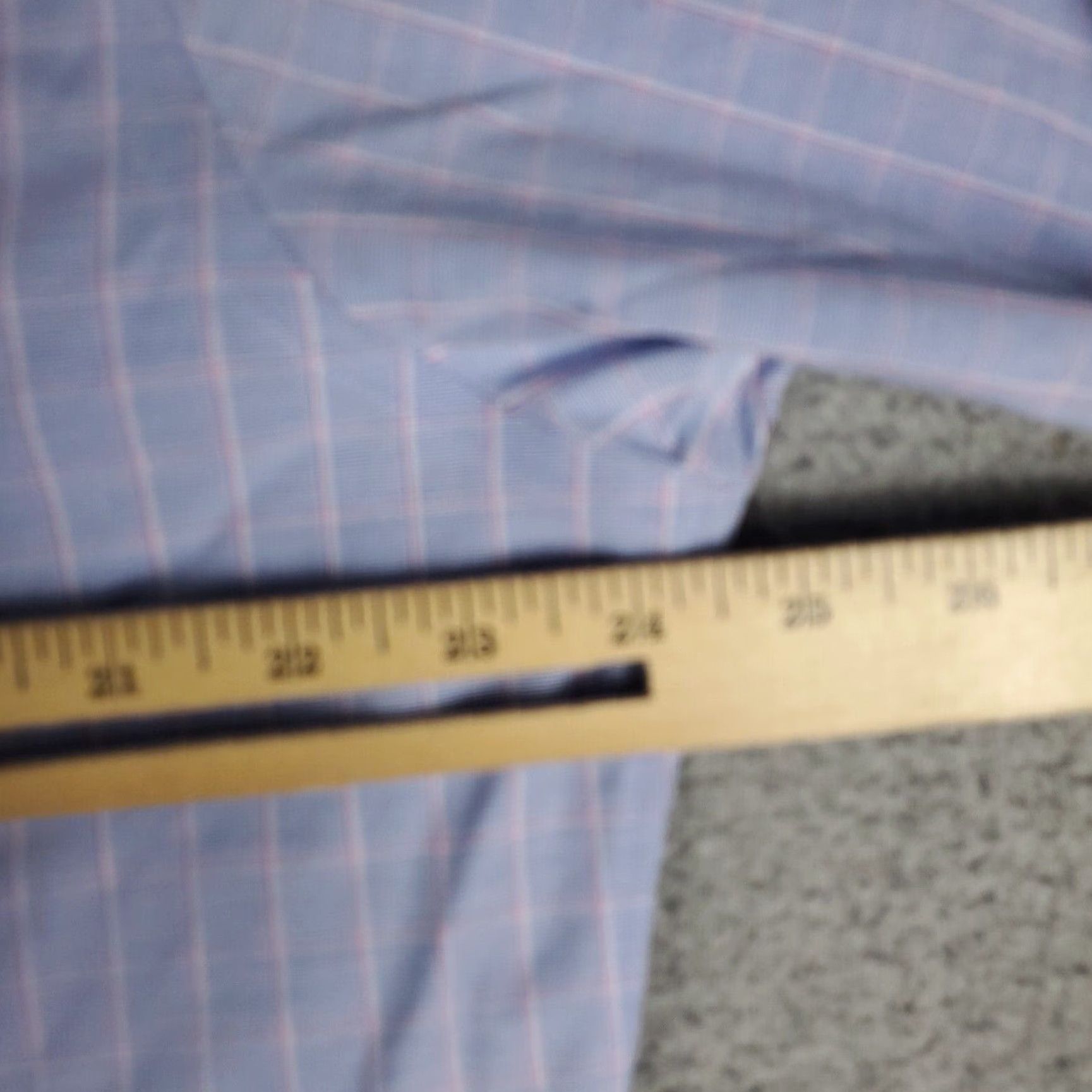 Brooks Brothers VINTAGE Brooks Brothers Dress Shirt Men 17 Blue Plaid Slim Fit Long Sleeve Business Casual Formal Workwear Size 46R - 6 Thumbnail