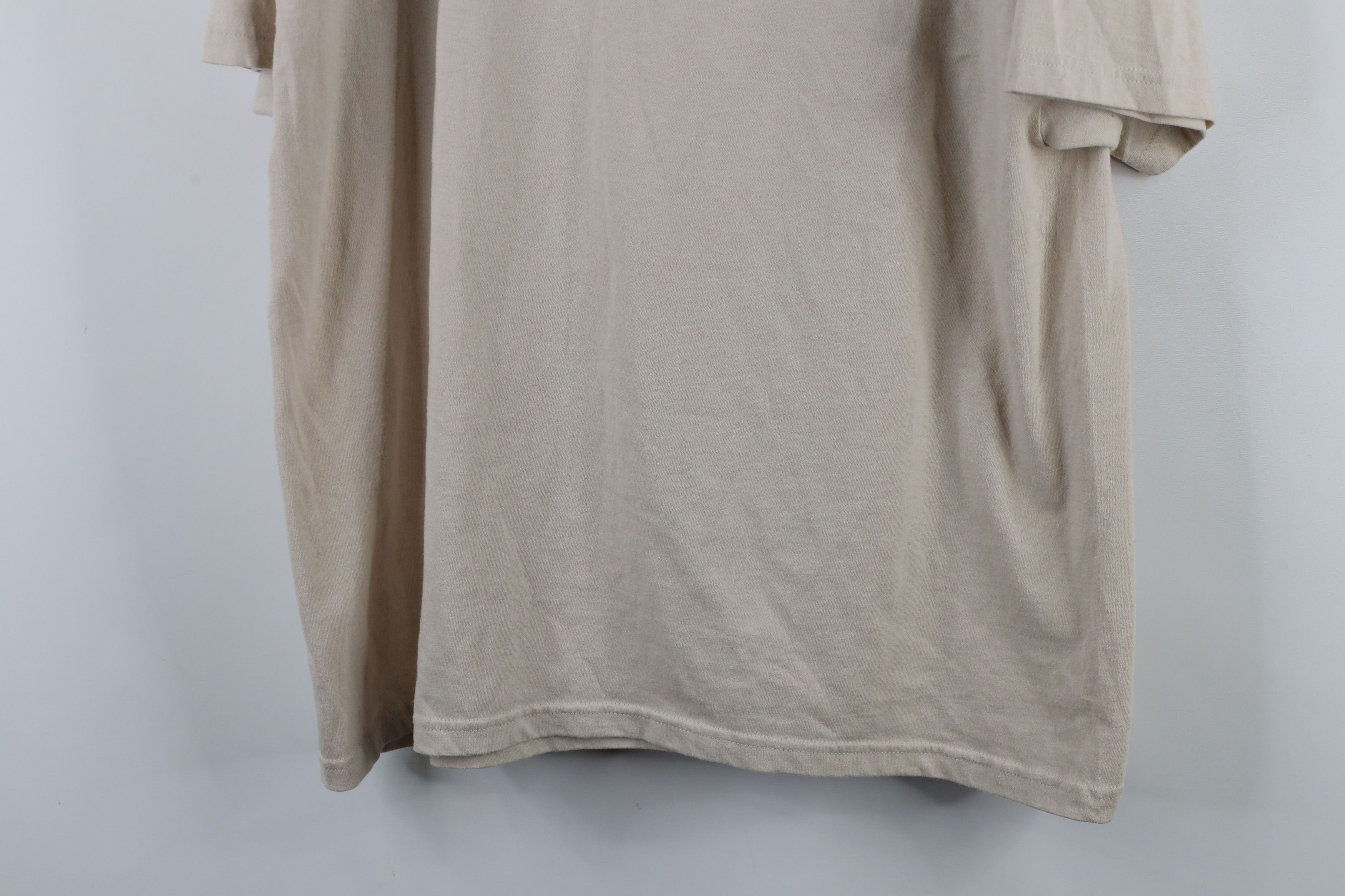 Vintage Vintage 90s Streetwear Beach Lighthouse T-Shirt Beige Cotton Size US XL / EU 56 / 4 - 13 Thumbnail