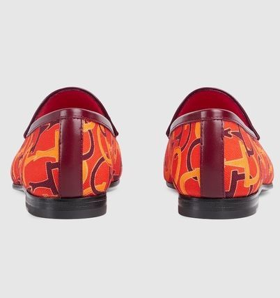 Gucci o1loc1c0226 431467 Women's Gucci Jordan Loafers in Orange Size US 7 / IT 37 - 5 Thumbnail