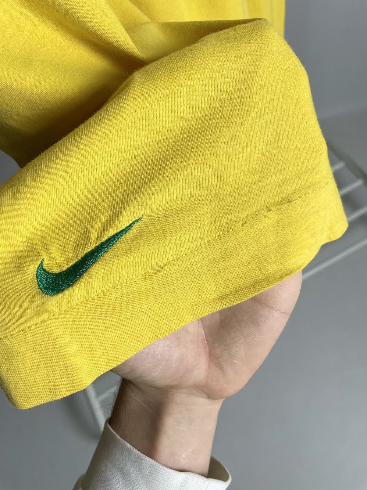 Corteiz × Nike VINTAGE 🇧🇷 Nike Brasil Football Form jersey yellow Tee Size US XL / EU 56 / 4 - 7 Thumbnail