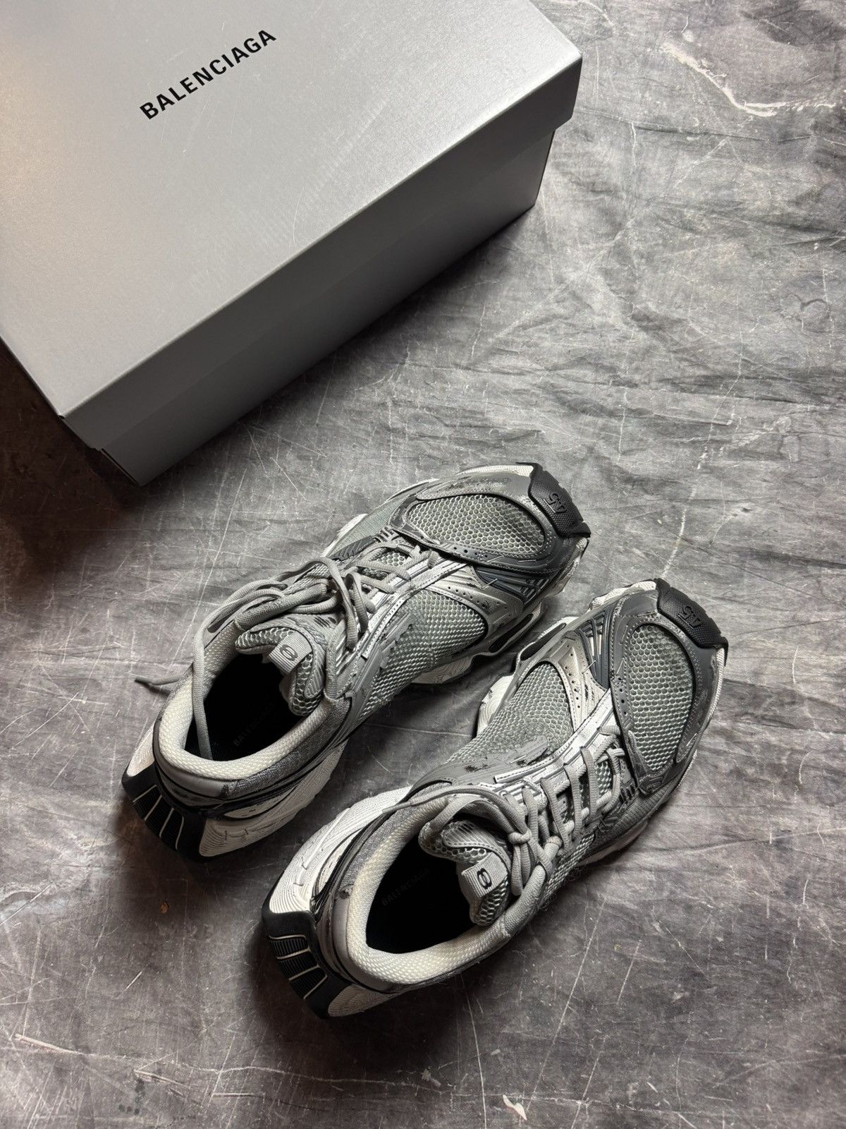 Balenciaga Balenciaga Stapler Sneakers in Grey Size US 12 / EU 45 - 6 Thumbnail