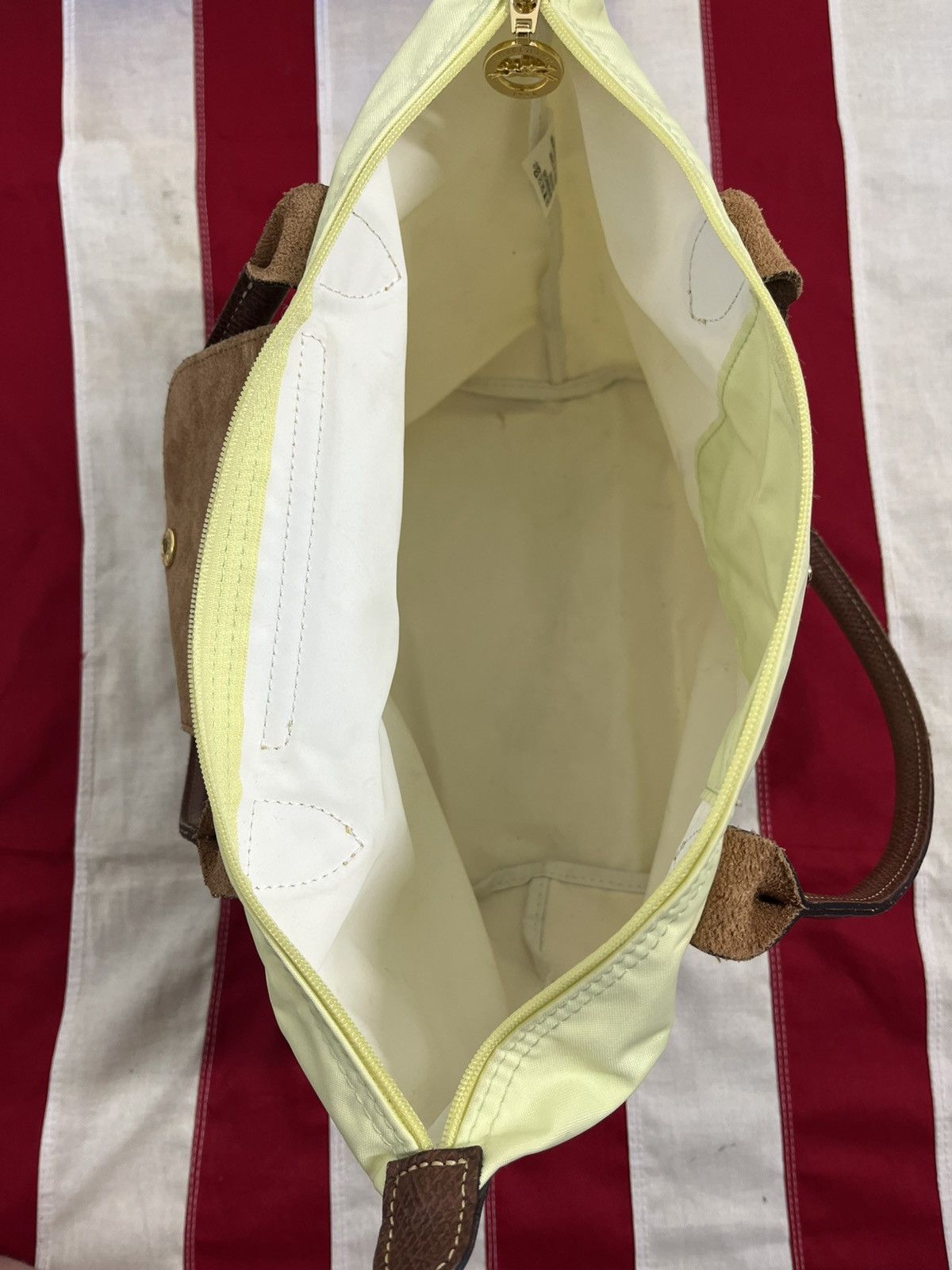 Longchamp Longchamp Le Pliage Light Green Tote Bag, Authentic Size ONE SIZE - 10 Thumbnail