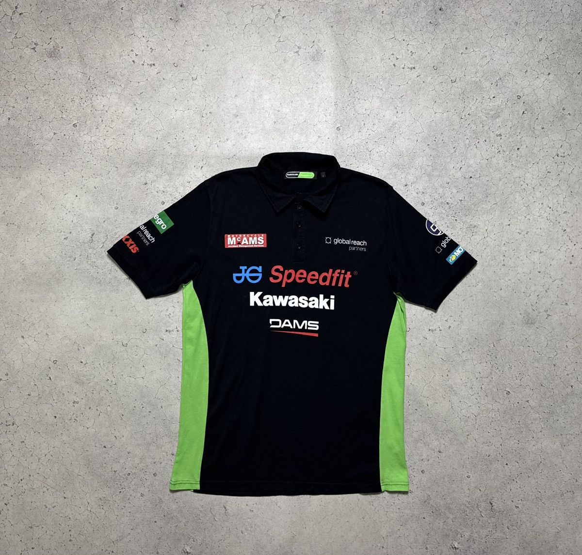 Vintage Kawasaki Racing Polo Shirt Black Size L Vintage Size US L / EU 52-54 / 3 - 2 Thumbnail