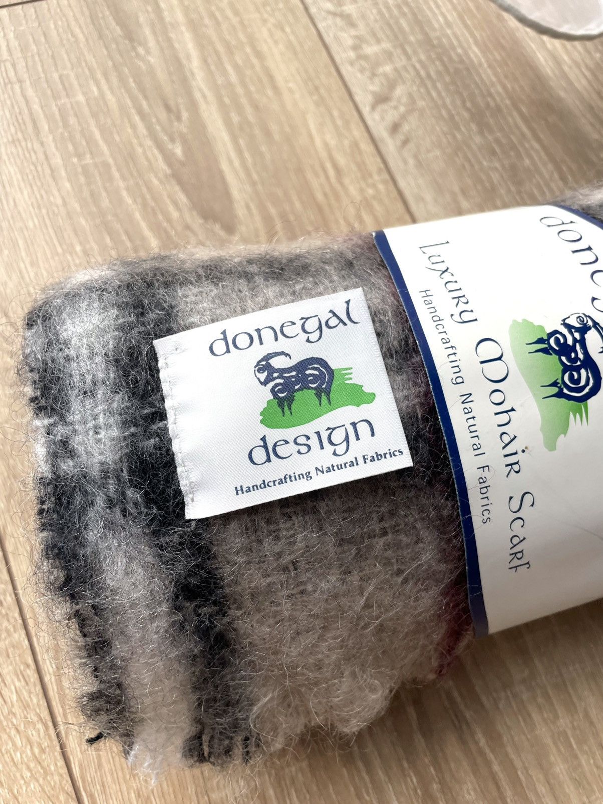 Aran Isles Knitwear NEW Donegal Design Mohair Wool Blend Scarf Handcrafted Size ONE SIZE - 4 Thumbnail
