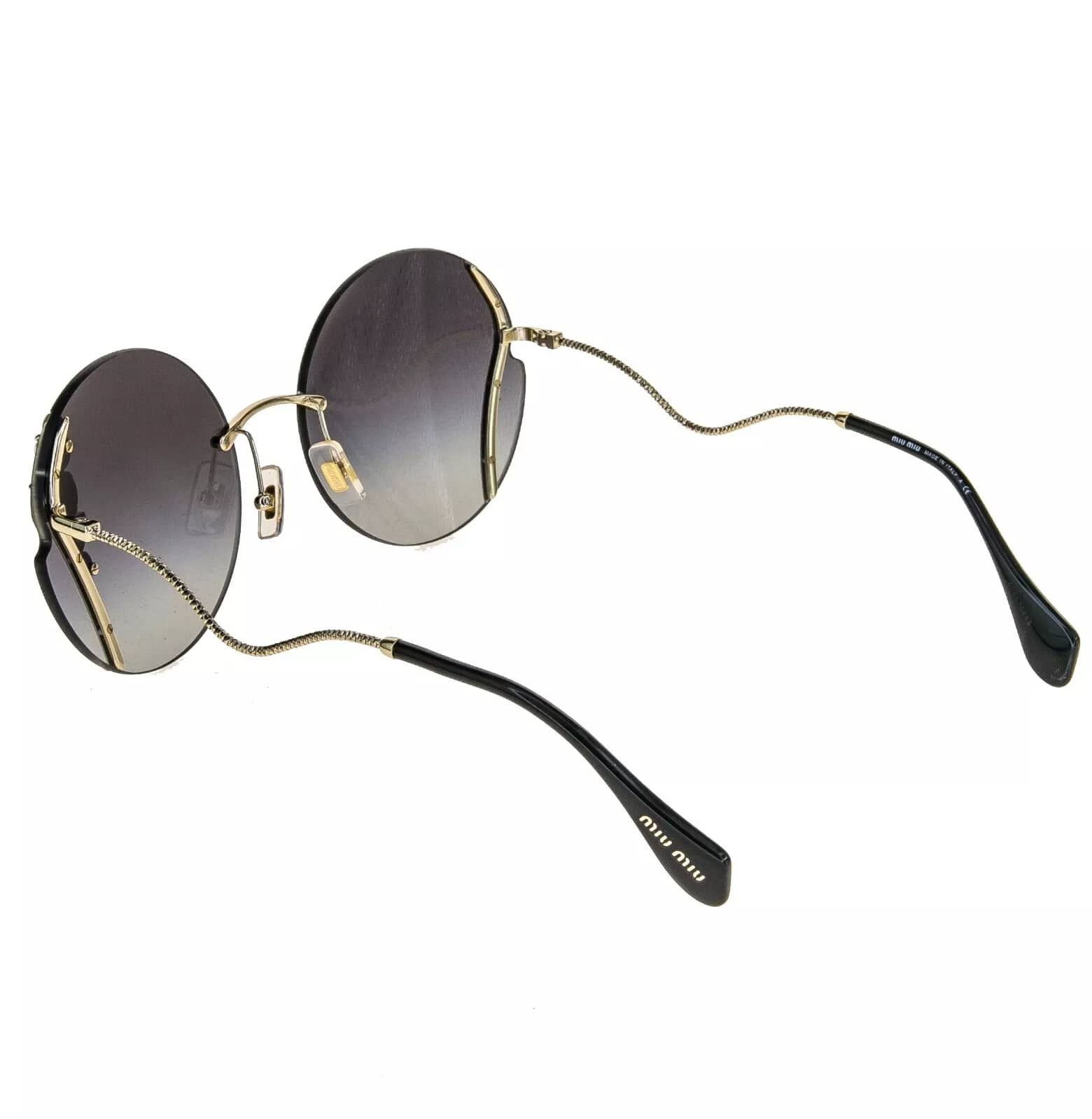 Miu Miu MIU MIU LA MONDAINE MU50XS Gray Rimless Round Sunglasses 50X Size ONE SIZE - 2 Thumbnail