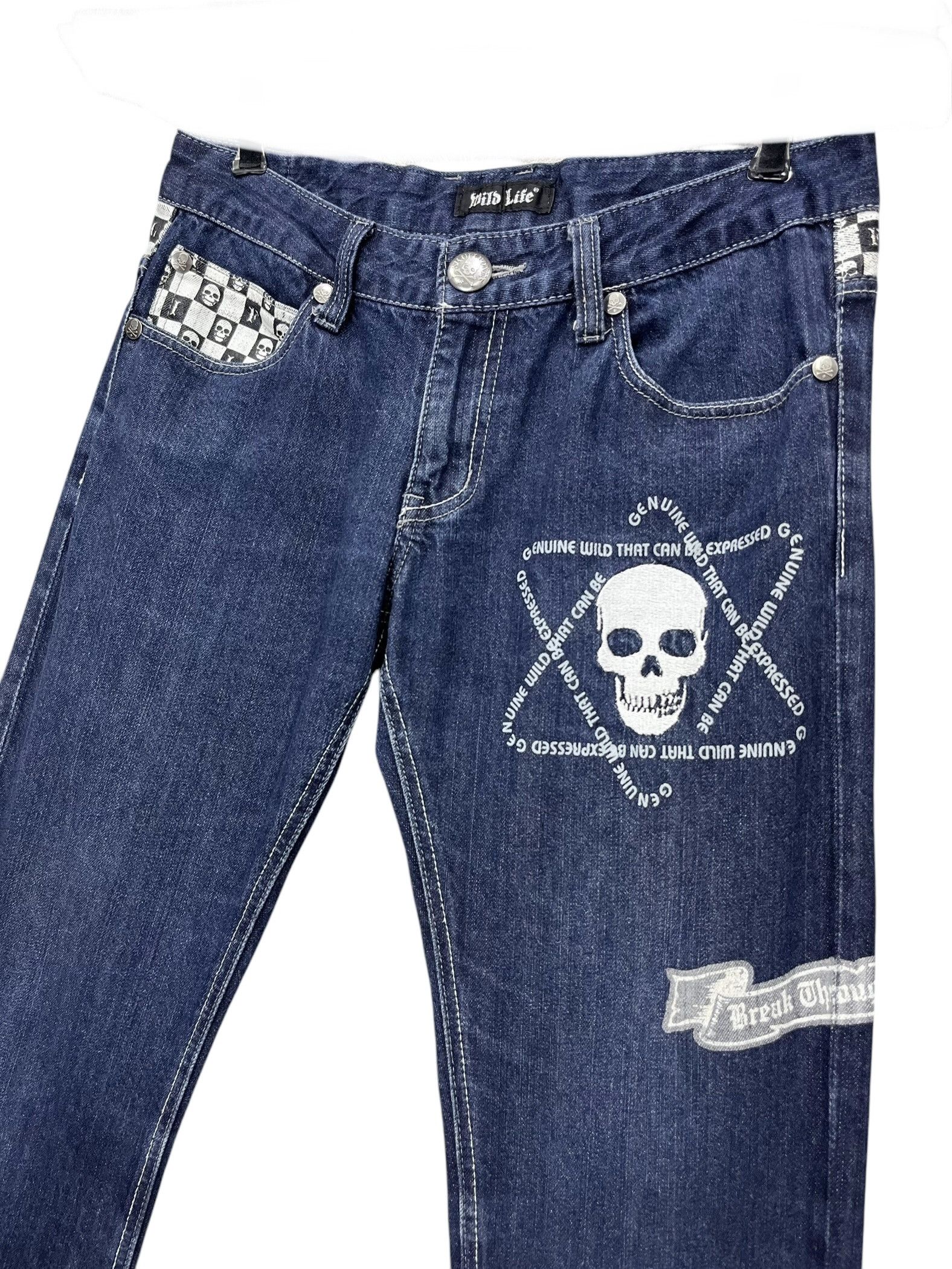 WILD LIFE Punk! Embroidery Skulls Inspired by Number (N)ine