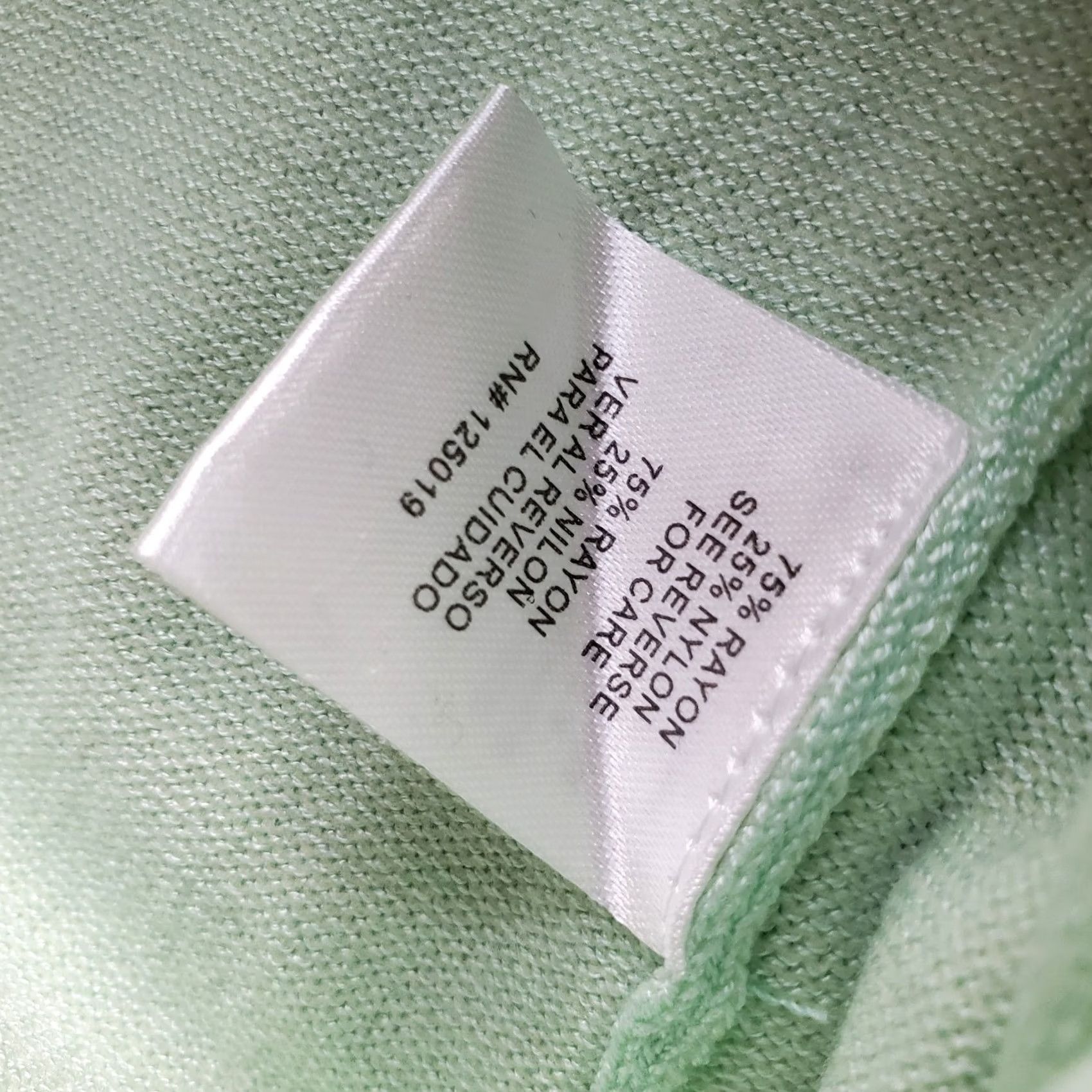 Vintage Joseph A Sweater Womens L Green Puff Sleeve Crewneck Ribbed Cuff Hem Pullover Size L / US 10 / IT 46 - 6 Thumbnail