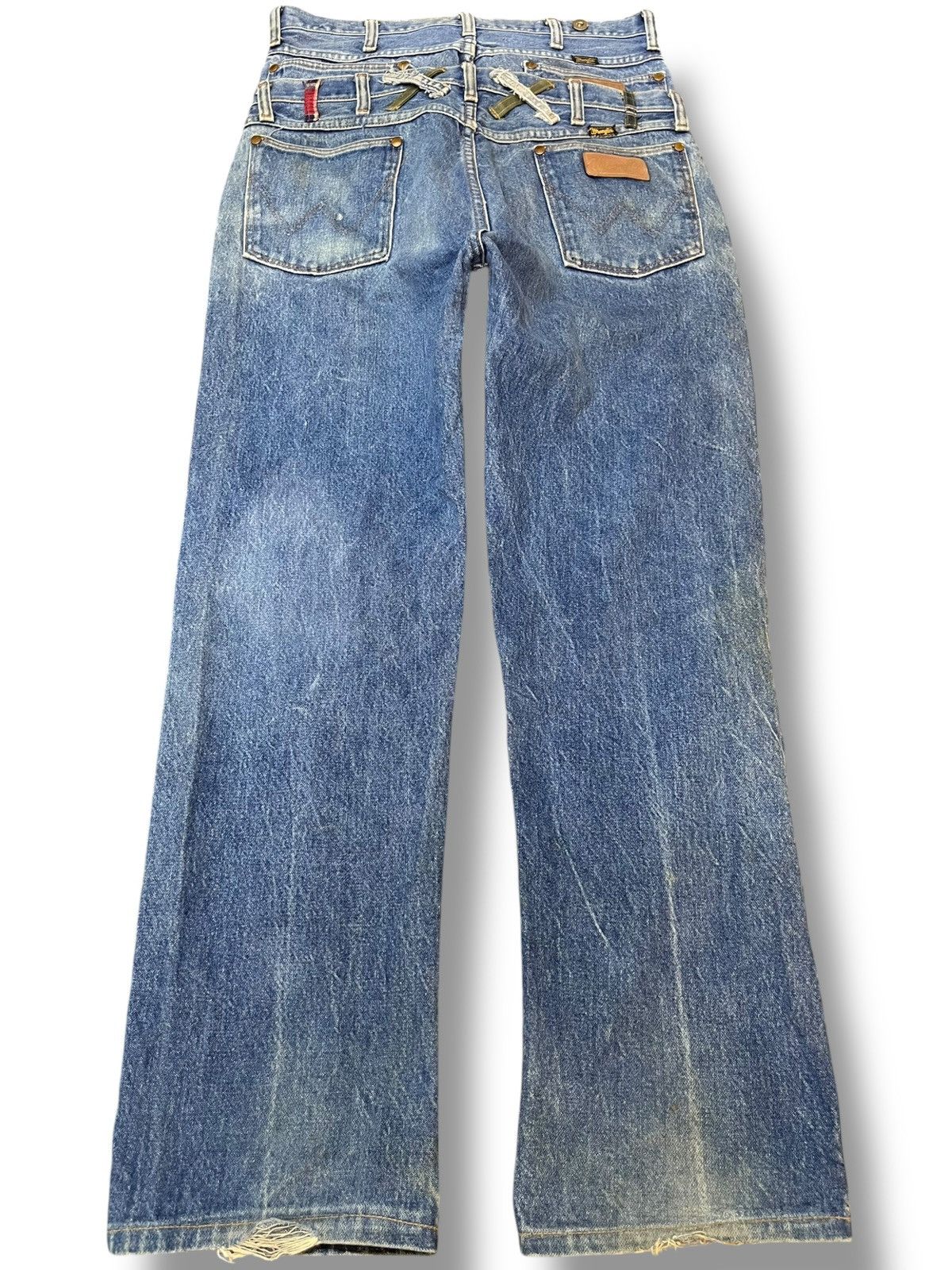 Wrangler Vintage Wrangler Double Waist Grunge Distressed Denim Size US 30 / EU 46 - 5 Thumbnail