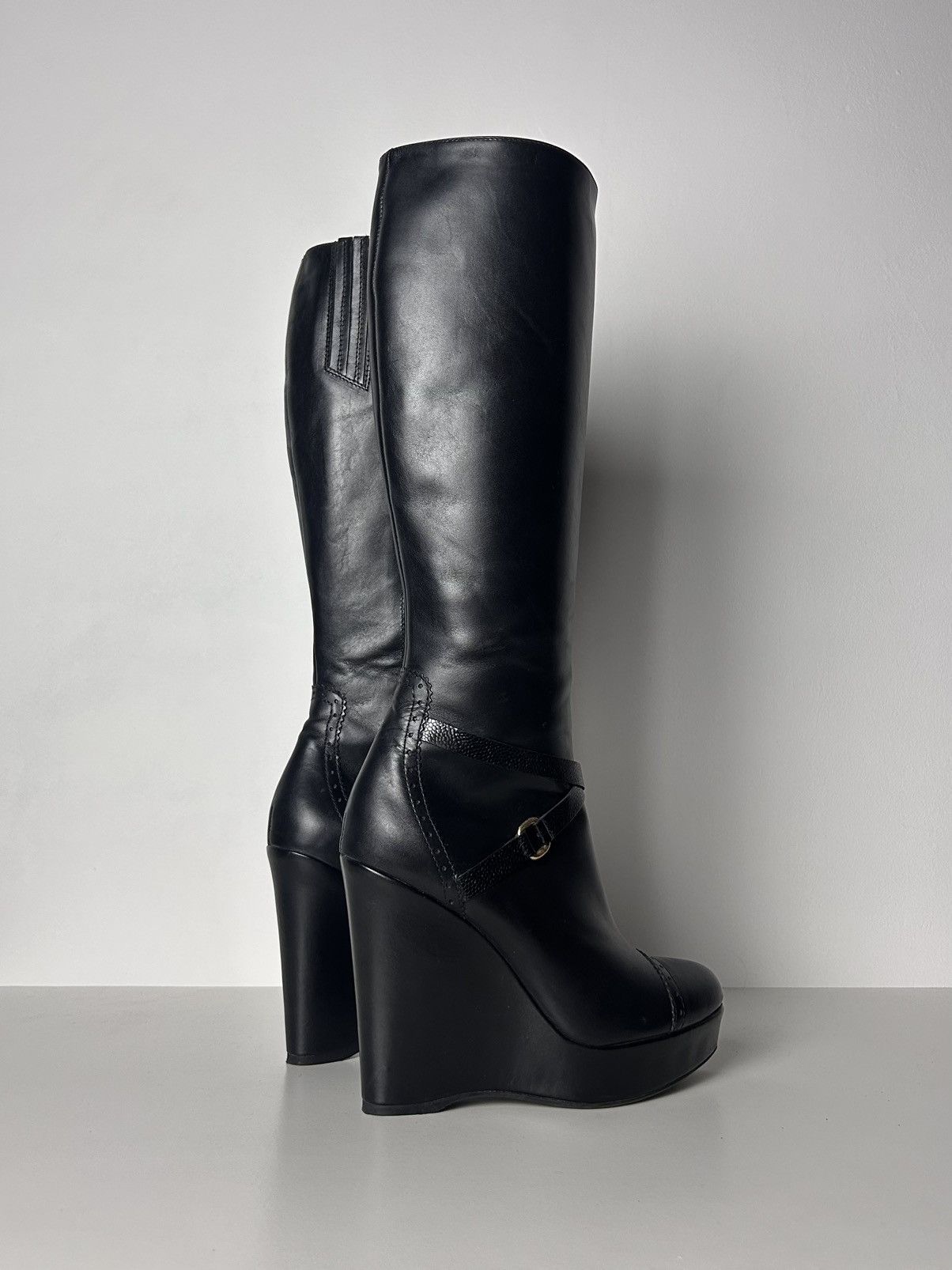 Other Insane wedge leather boots Size US 8 / IT 38 - 7 Thumbnail