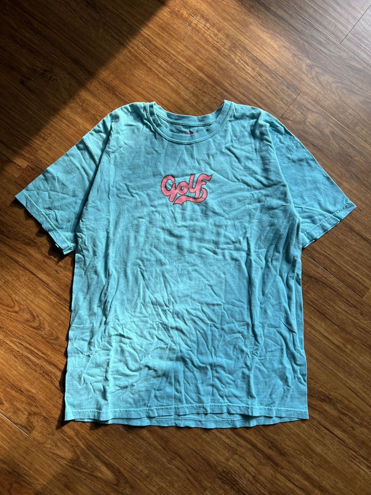 Odd Future RARE Golf Wang Blue Script tee | Grailed