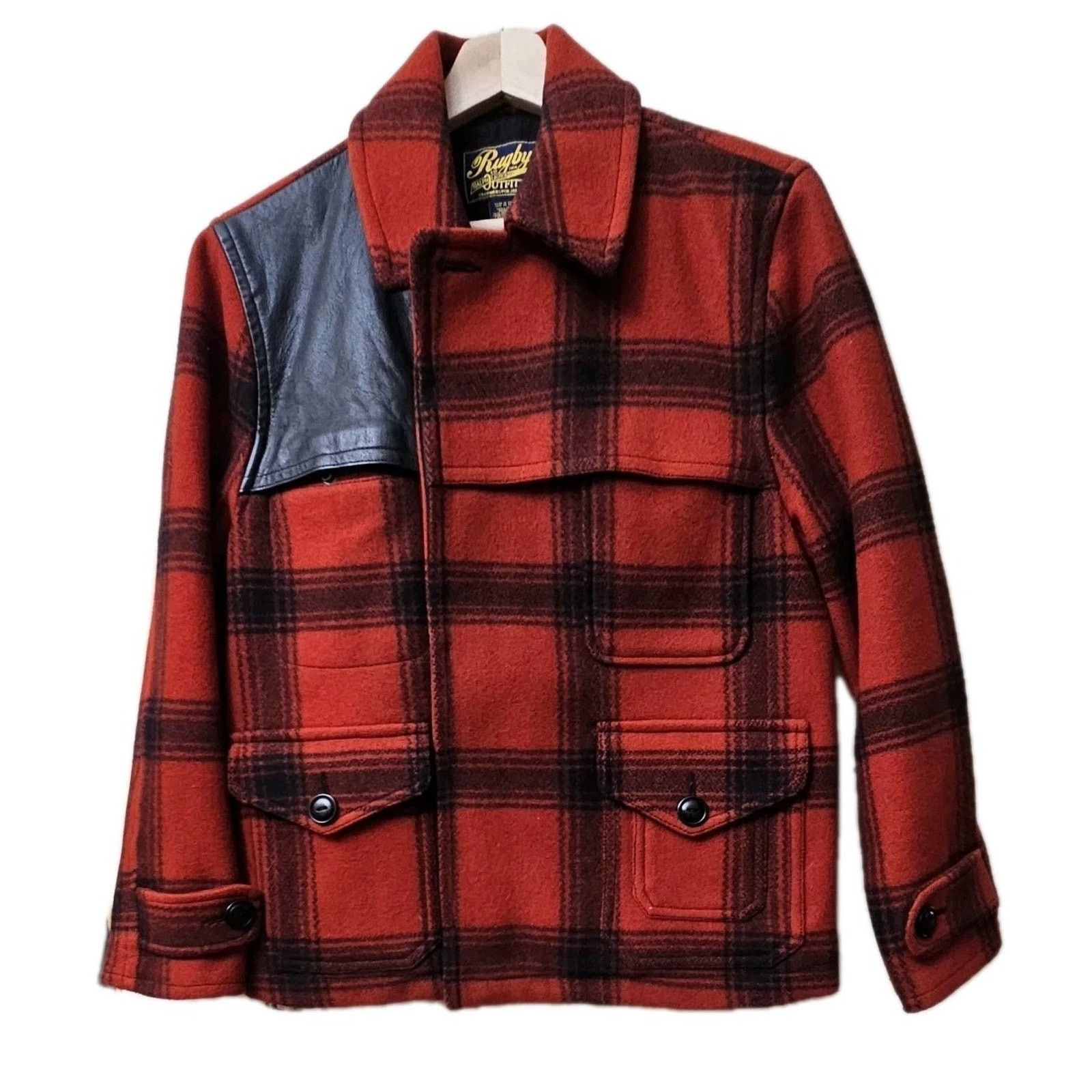 Polo Ralph Lauren Polo Ralph Lauren Rugby Check Tartan Plaid Wool leather Size US XS / EU 42 / 0 - 1 Thumbnail