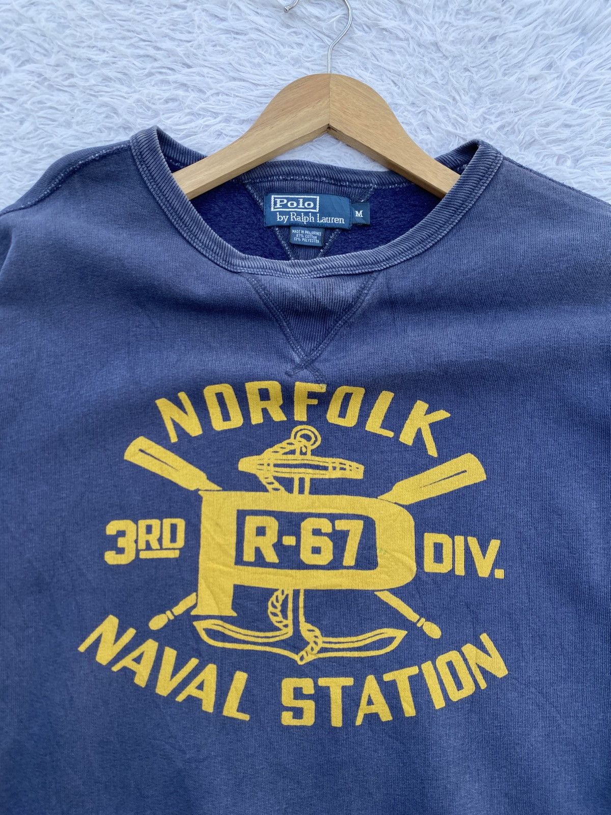 Polo Ralph Lauren Vintage Polo by Ralph Lauren Norfolk Naval Station Sweater Size US M / EU 48-50 / 2 - 6 Thumbnail