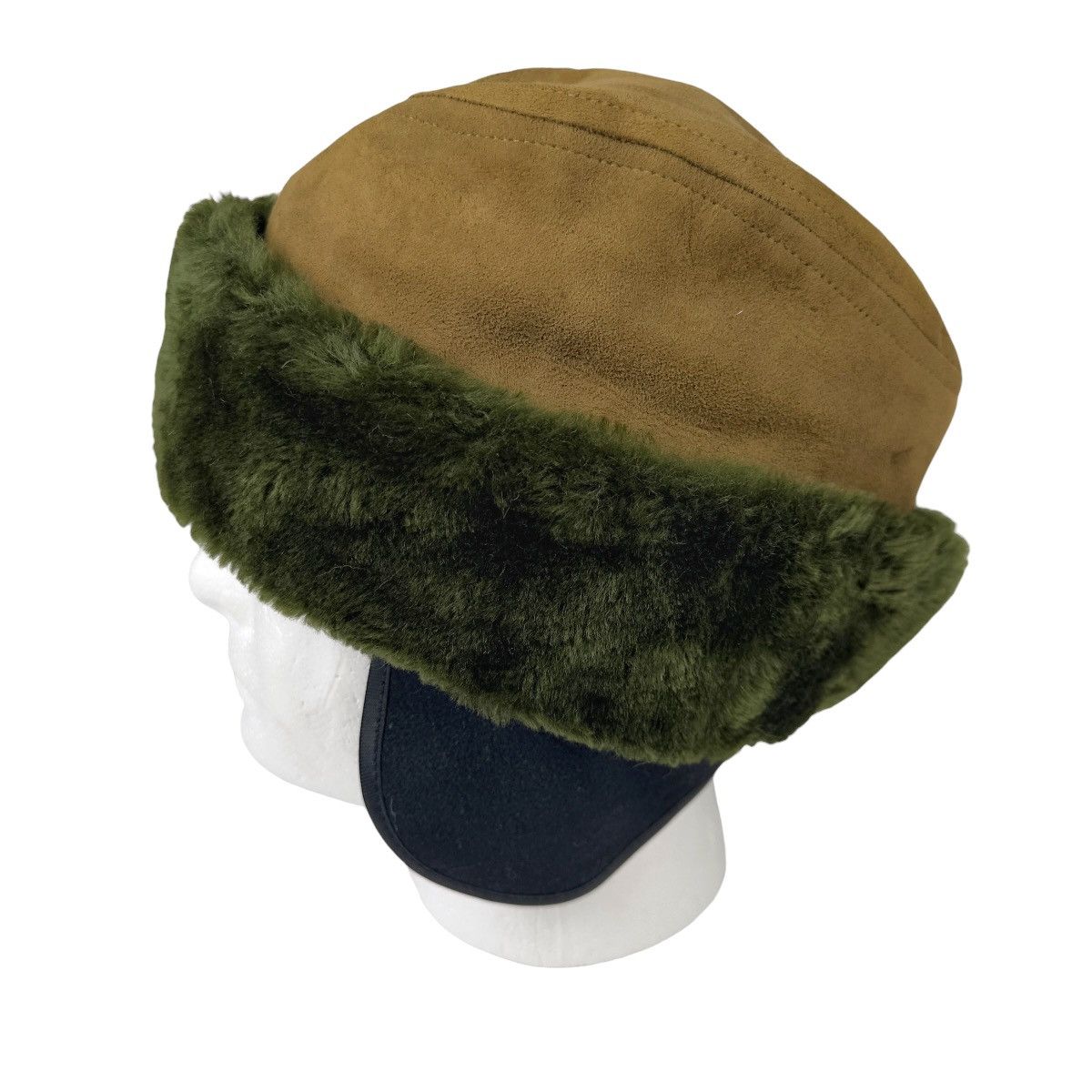 Vintage Vintage U.S. Military Cold Weather Cap Hat Faux Fur Trim Size ONE SIZE - 3 Thumbnail