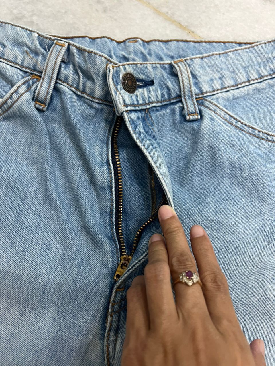 Vintage Levis 646 bell bottom light Blue