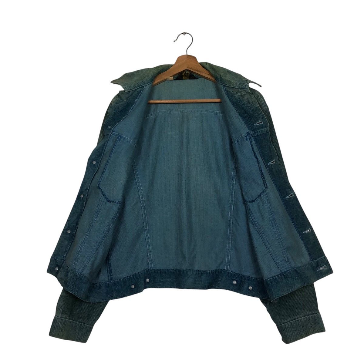 Vintage 📌Vintage Trucker Chore Corduroy Jacket Wrangler Usa Size US M / EU 48-50 / 2 - 15 Thumbnail