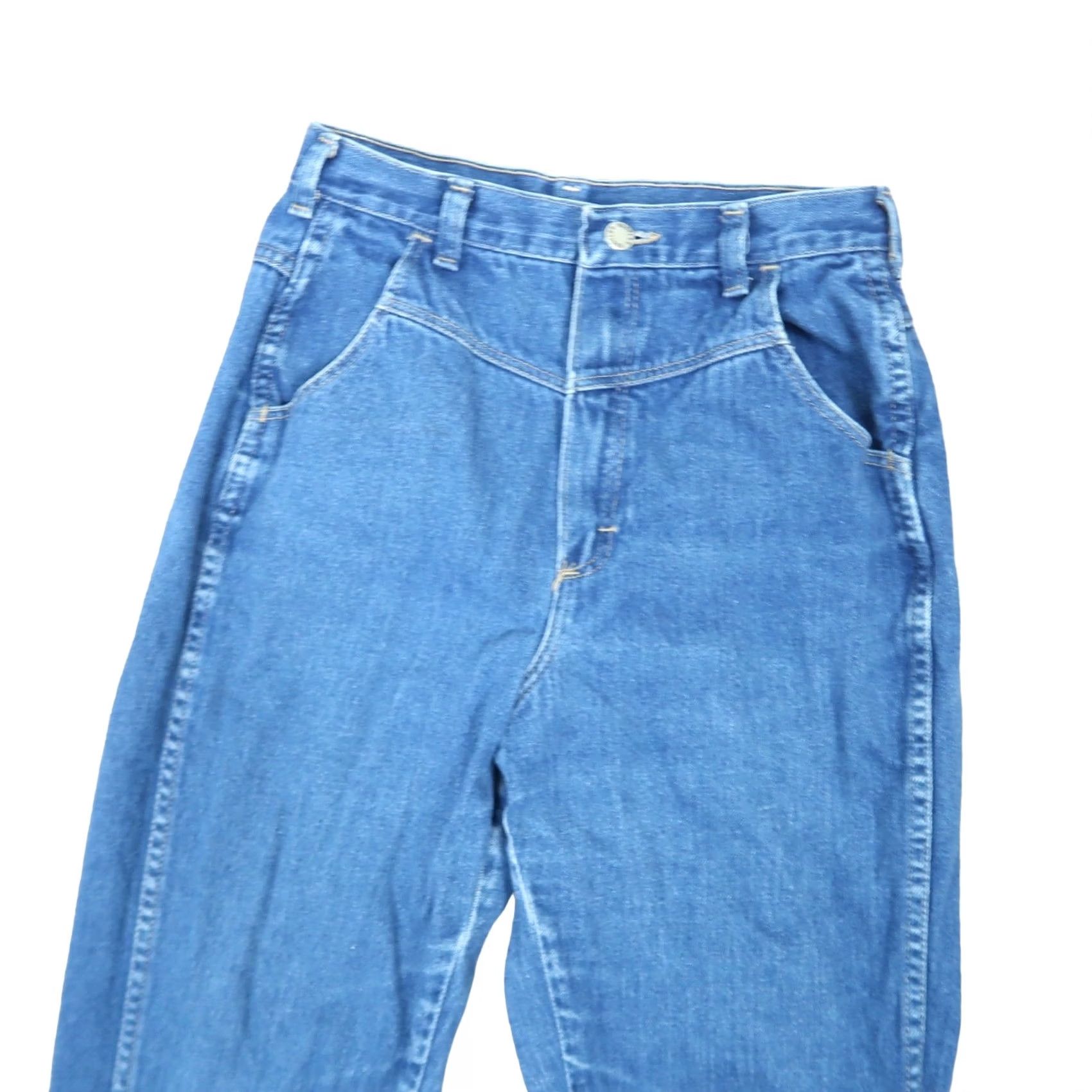 Vintage VINTAGE Rustler Jeans 90s Medium Wash Blue Denim High Rise Straight 12 Womens Classic Jeans Cord Vintage 90s Cowboy Womens Size 34" / US 12 / IT 48 - 2 Thumbnail