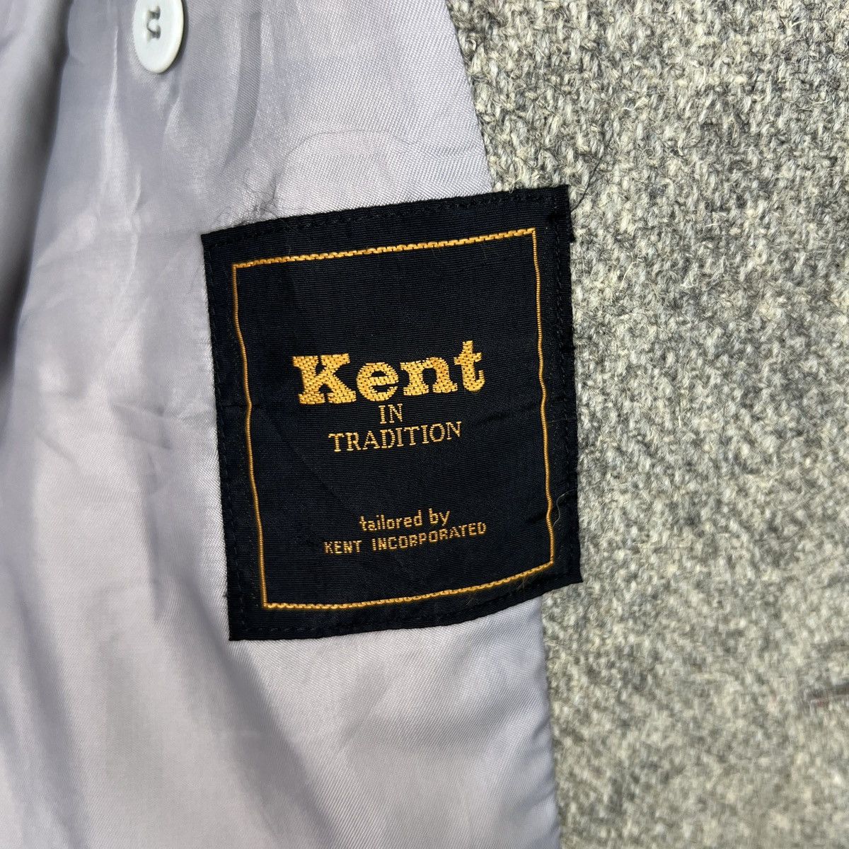 Harris Tweed 🔥 HARRIS TWEED X KENT WOOL COAT JACKET Size US L / EU 52-54 / 3 - 16 Thumbnail