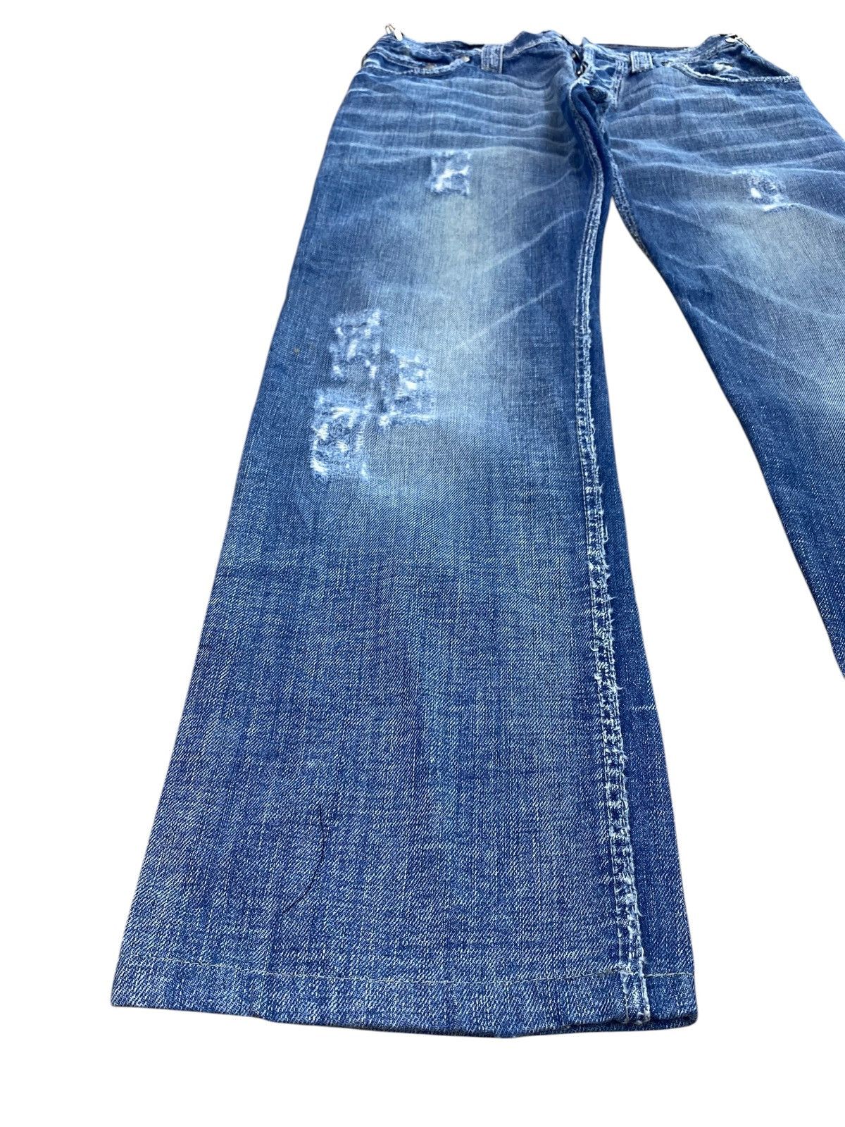 Takeshy Kurosawa Takeshy Kurosawa Brand Whiskers Faded Wash Ripped Jeans Size US 30 / EU 46 - 7 Thumbnail