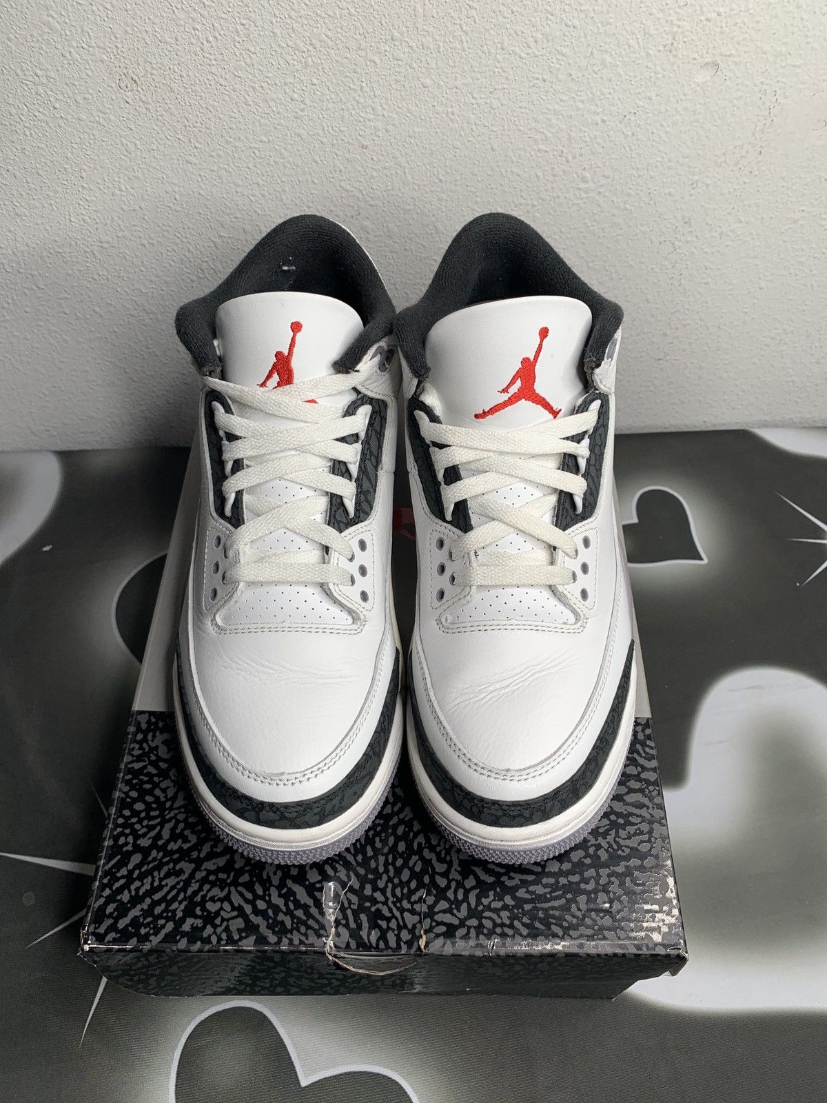 Jordan Brand Air Jordan 3 Retro Cement Grey Size US 9.5 / EU 42-43 - 7 Thumbnail
