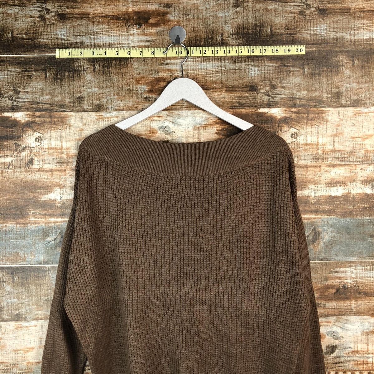 Homespun Knitwear × Japanese Brand Opaque Clip tokyo japan Brown Knitwear #A1338 Size L / US 10 / IT 46 - 2 Thumbnail