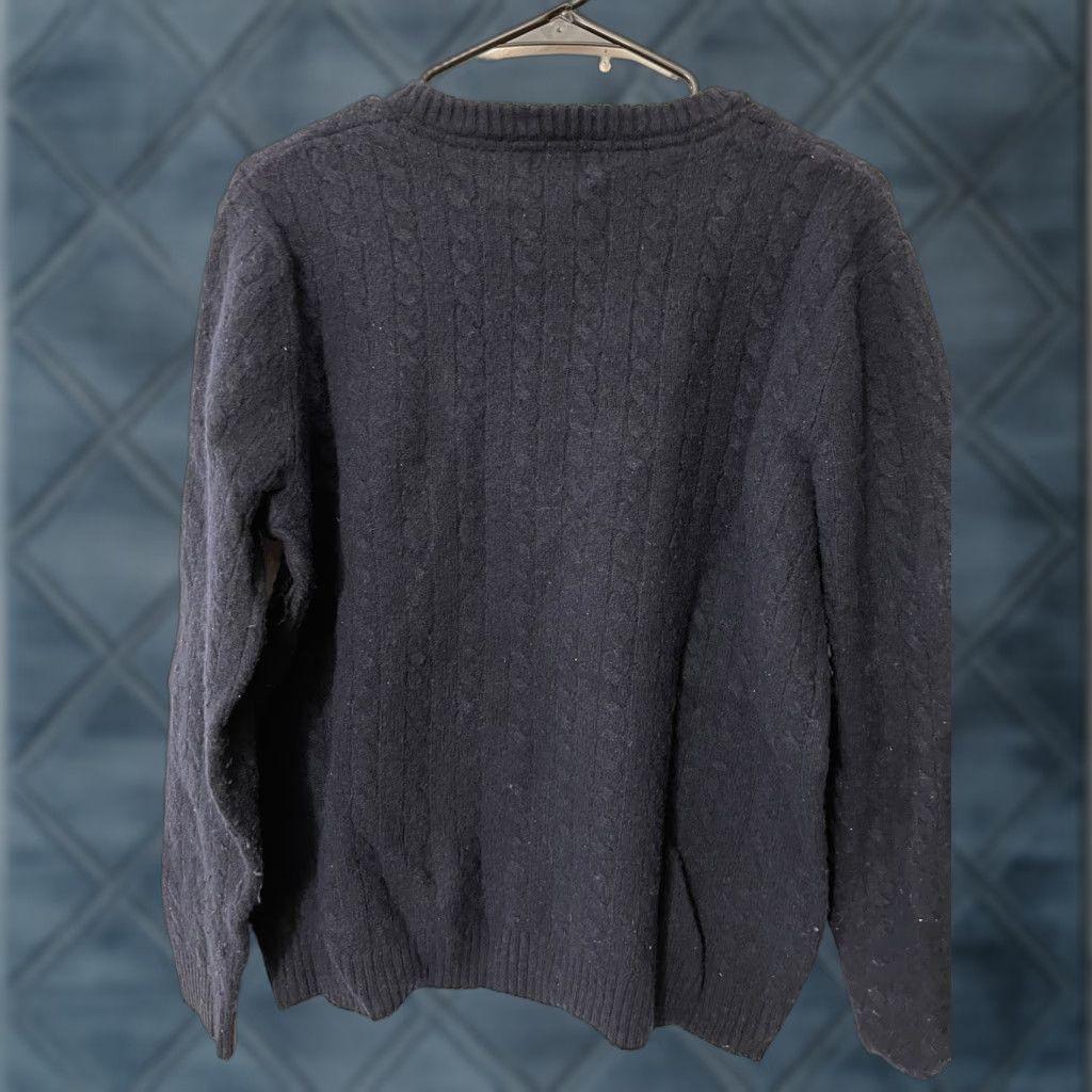 H&M H&M Crewneck Pullover Navy Blue Wool Blend Knit Sweater Women's 2XL Size XXL / US 16-18 / IT 52-54 - 1 Thumbnail