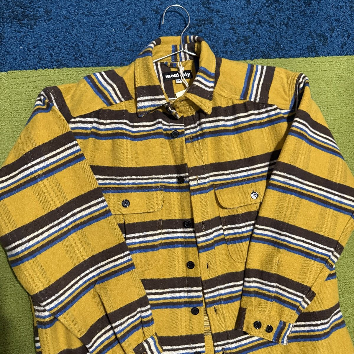Monitaly Giorgio Work Shirt Yellow cotton Flannel size M Size US M / EU 48-50 / 2 - 4 Thumbnail