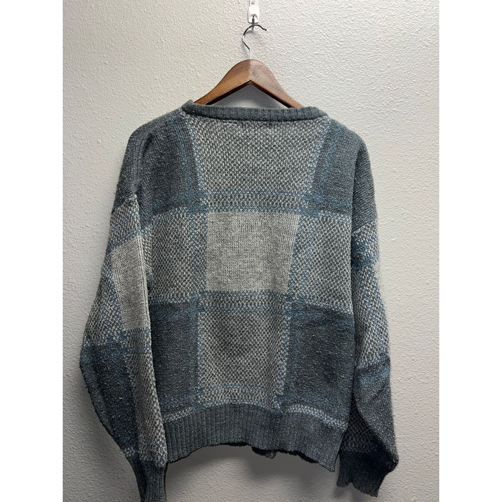 Vintage Vintage Michael Gerald Sweater Gray Blue Pullover 90s XL Size US XL / EU 56 / 4 - 6 Thumbnail