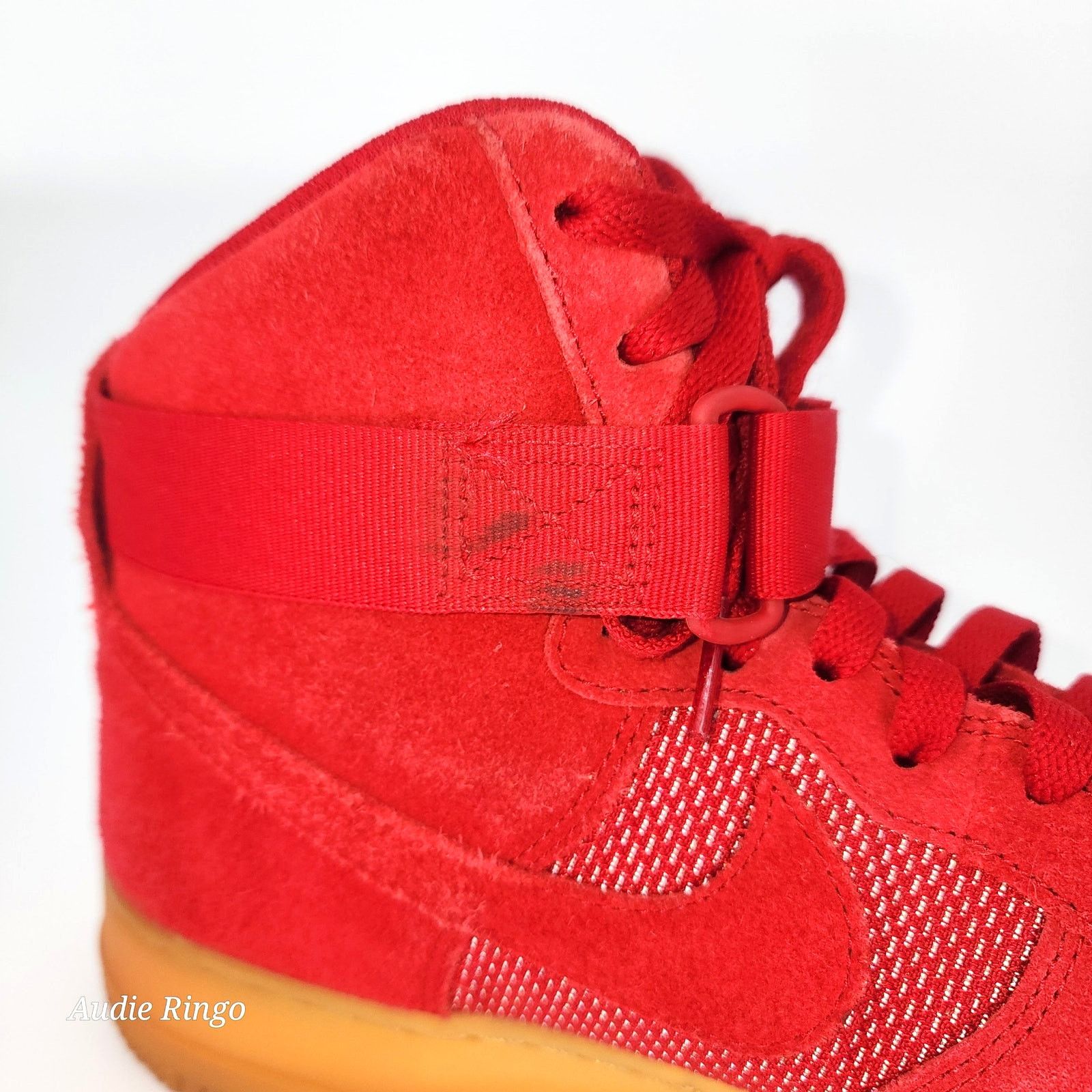 Nike Nike Air Force 1 High Red Suede Gum Sole Sneakers Men’s 11.5 Size US 11.5 / EU 44-45 - 8 Thumbnail