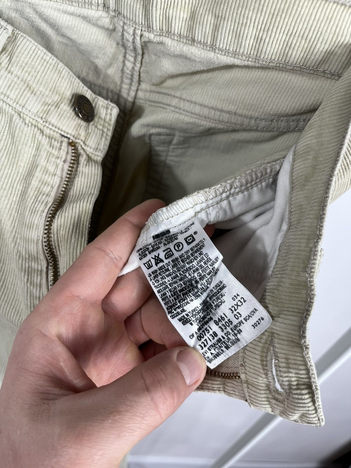 Levi's Levi’s 751 Vintage Corduroy Pants Beige Straight Fit W32 L32 Size US 32 / EU 48 - 15 Thumbnail