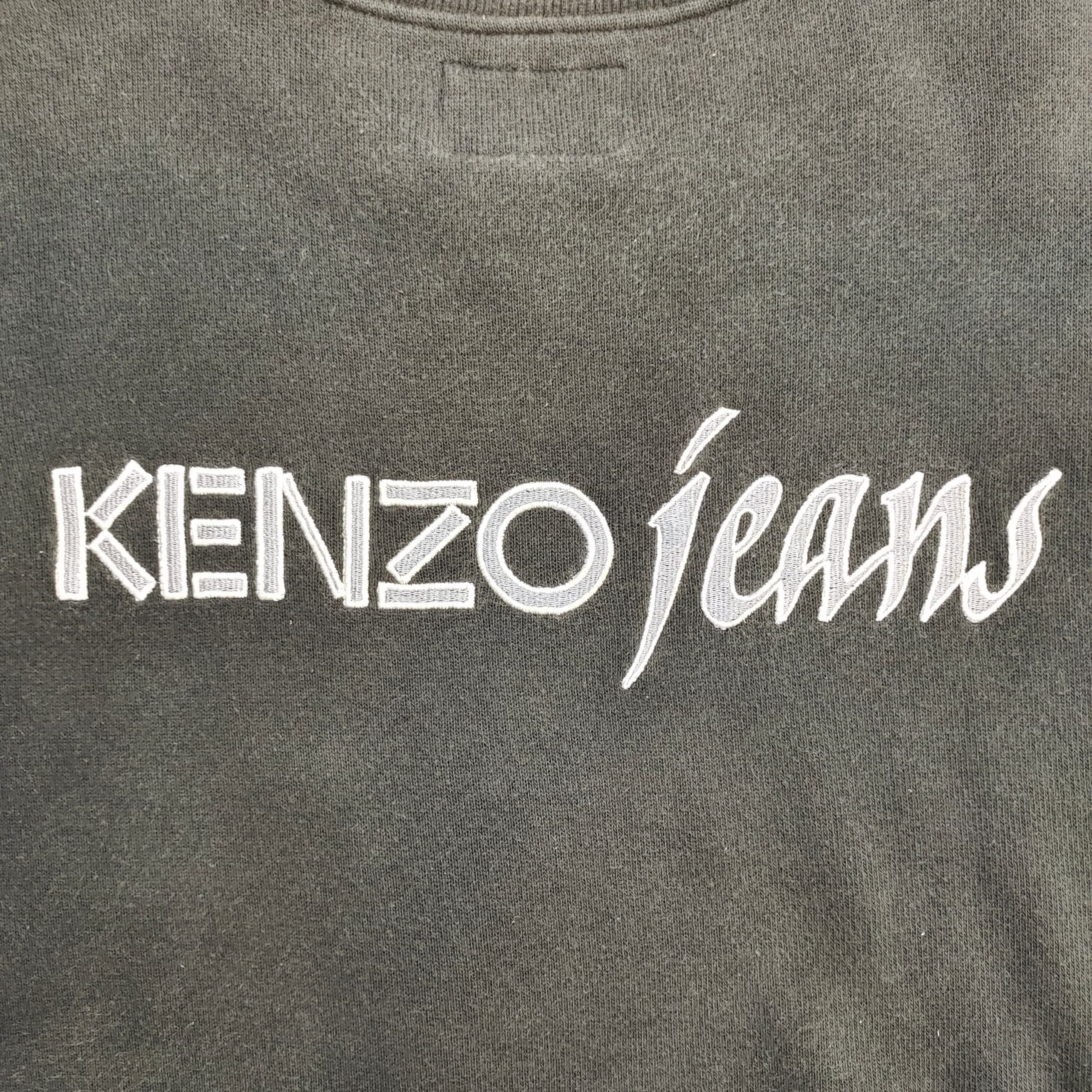 Kenzo Vintage Kenzo Sweatshirt, Kanagawa Wave Print Pullover Size US M / EU 48-50 / 2 - 7 Thumbnail
