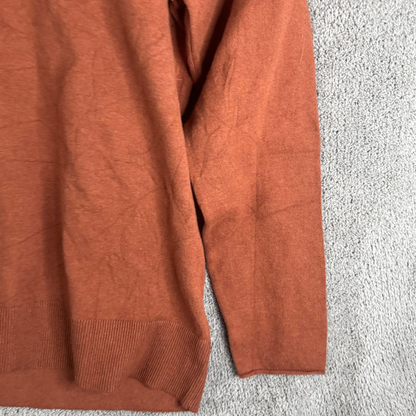 Duluth Trading Company Duluth Trading Co Sweater Womens XL Orange Turtleneck Knit Pullover Shiftless Size XL / US 12-14 / IT 48-50 - 3 Thumbnail