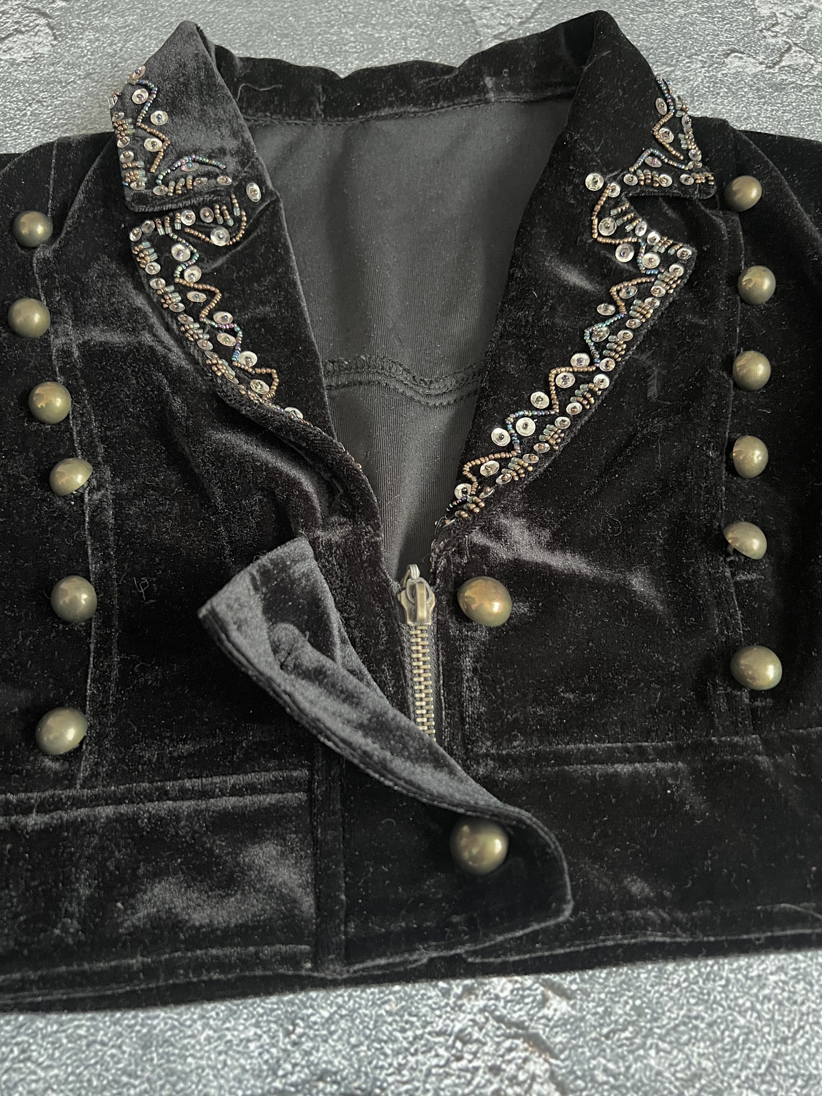 Hysteric Glamour Vintage jacket blazer velour gothic avant garde Size S / US 4 / IT 40 - 7 Thumbnail