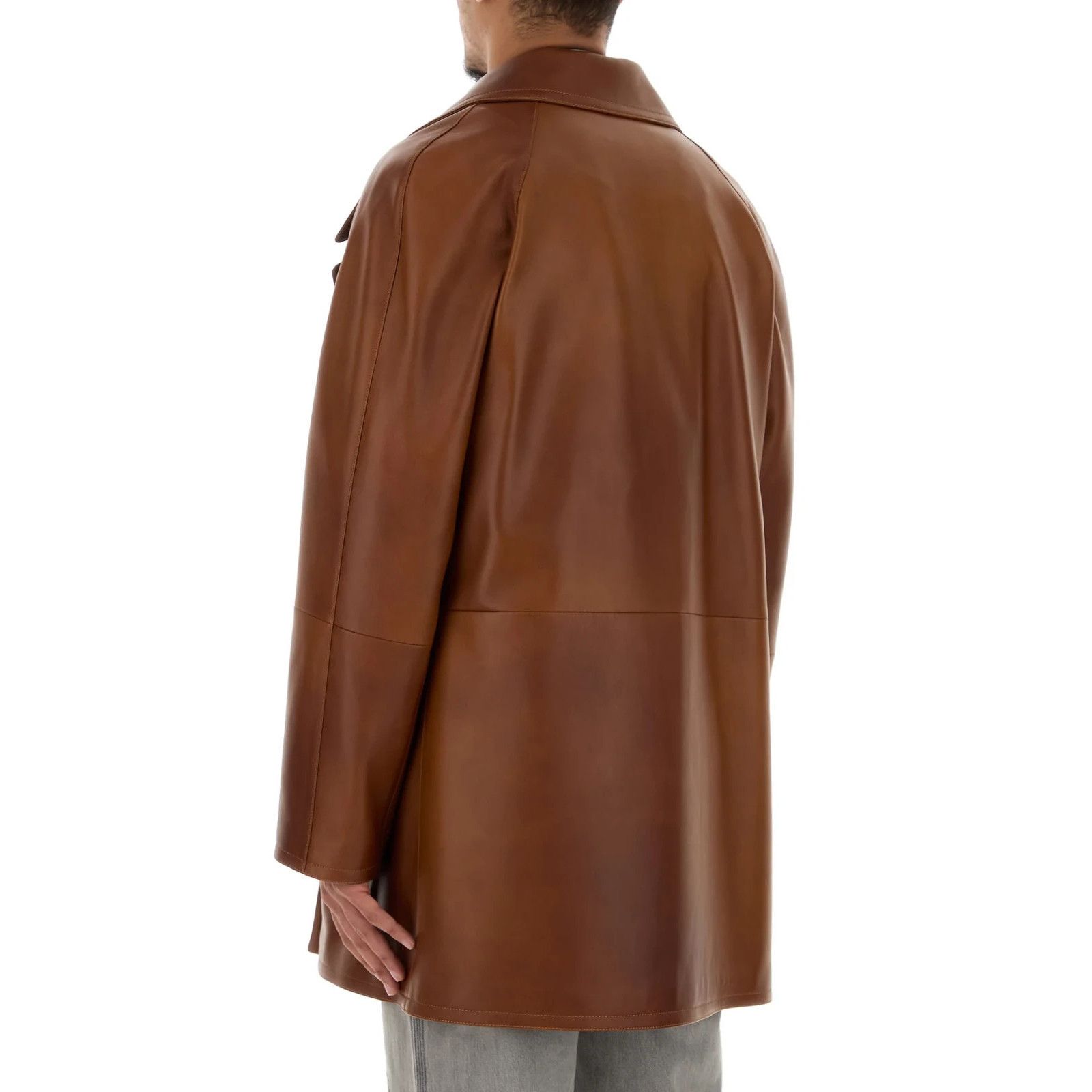 Loewe LOEWE Brown Leather Jacket New & Authentic (Men's size:50;) Size US M / EU 48-50 / 2 - 4 Thumbnail