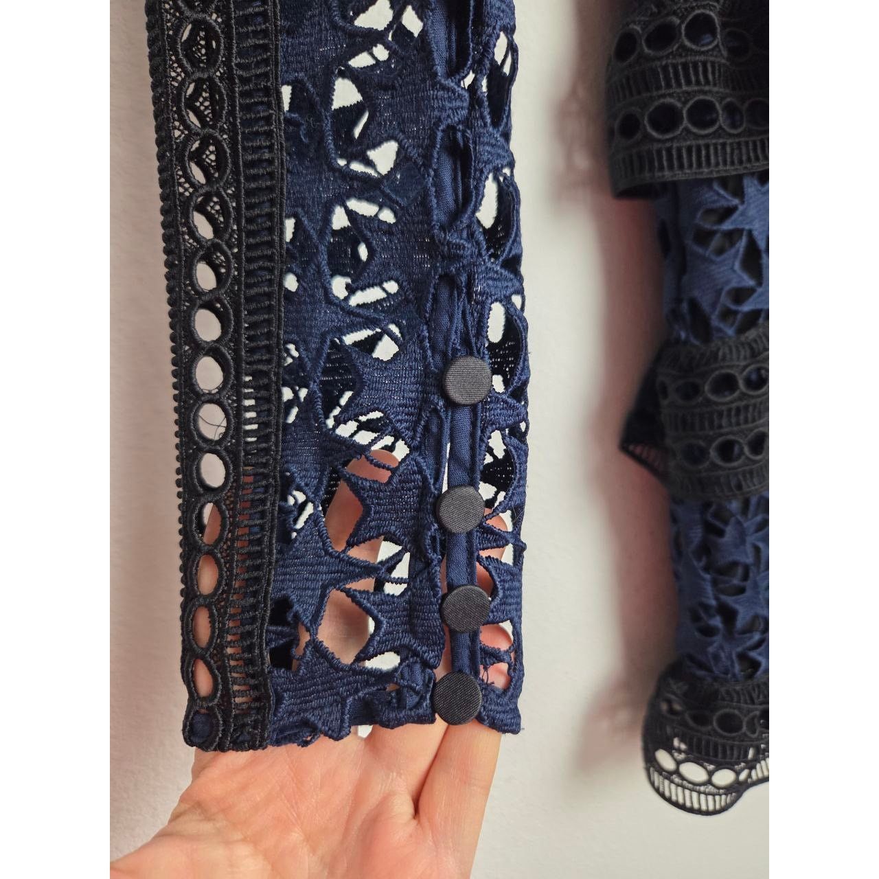 self portrait high neck star lace dress Self Portrait Star Lace Dress