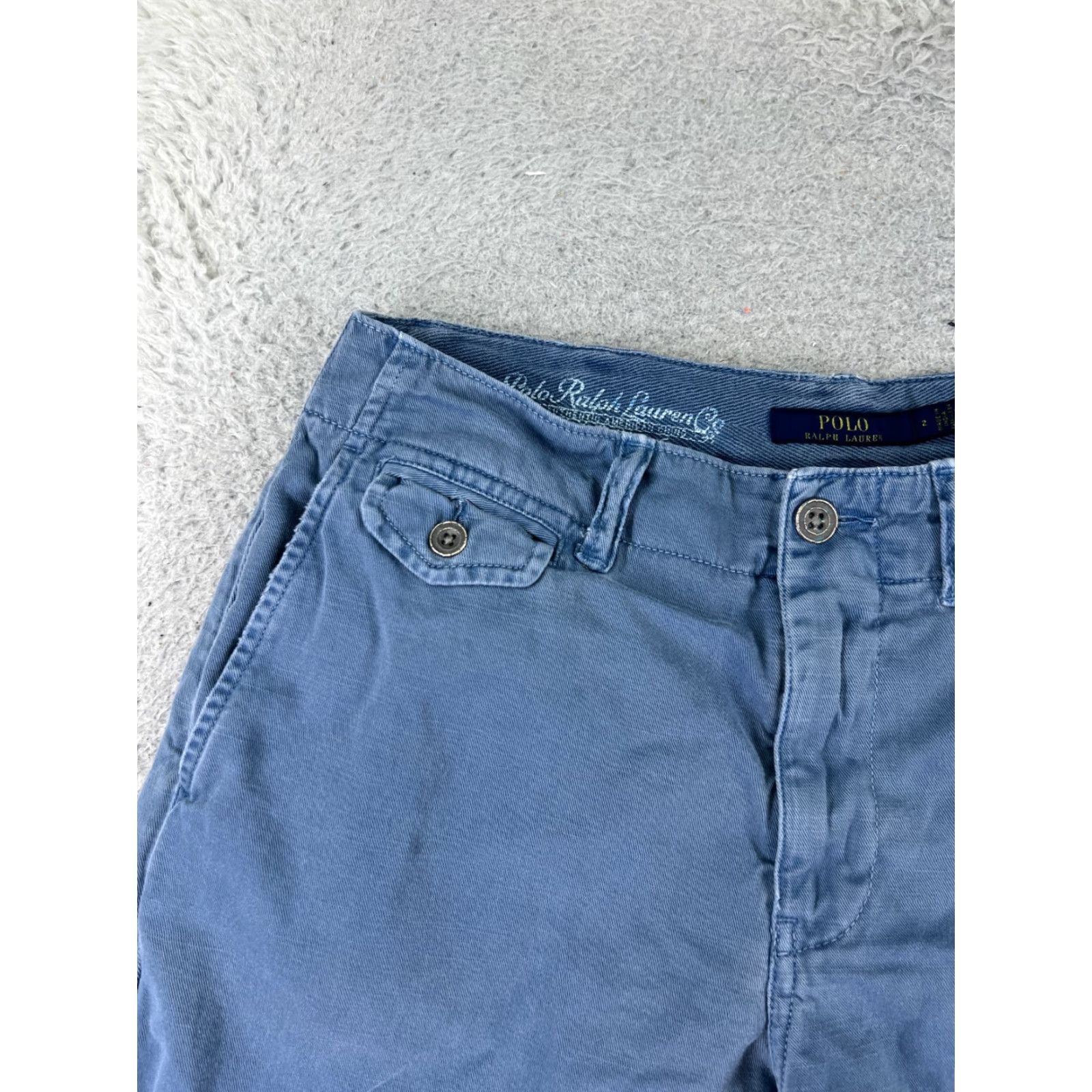 Polo Ralph Lauren Polo Ralph Lauren Shorts Adult 40 White Cotton Blend Twill Golf Golfer 40x9 Size US L / EU 52-54 / 3 - 4 Thumbnail