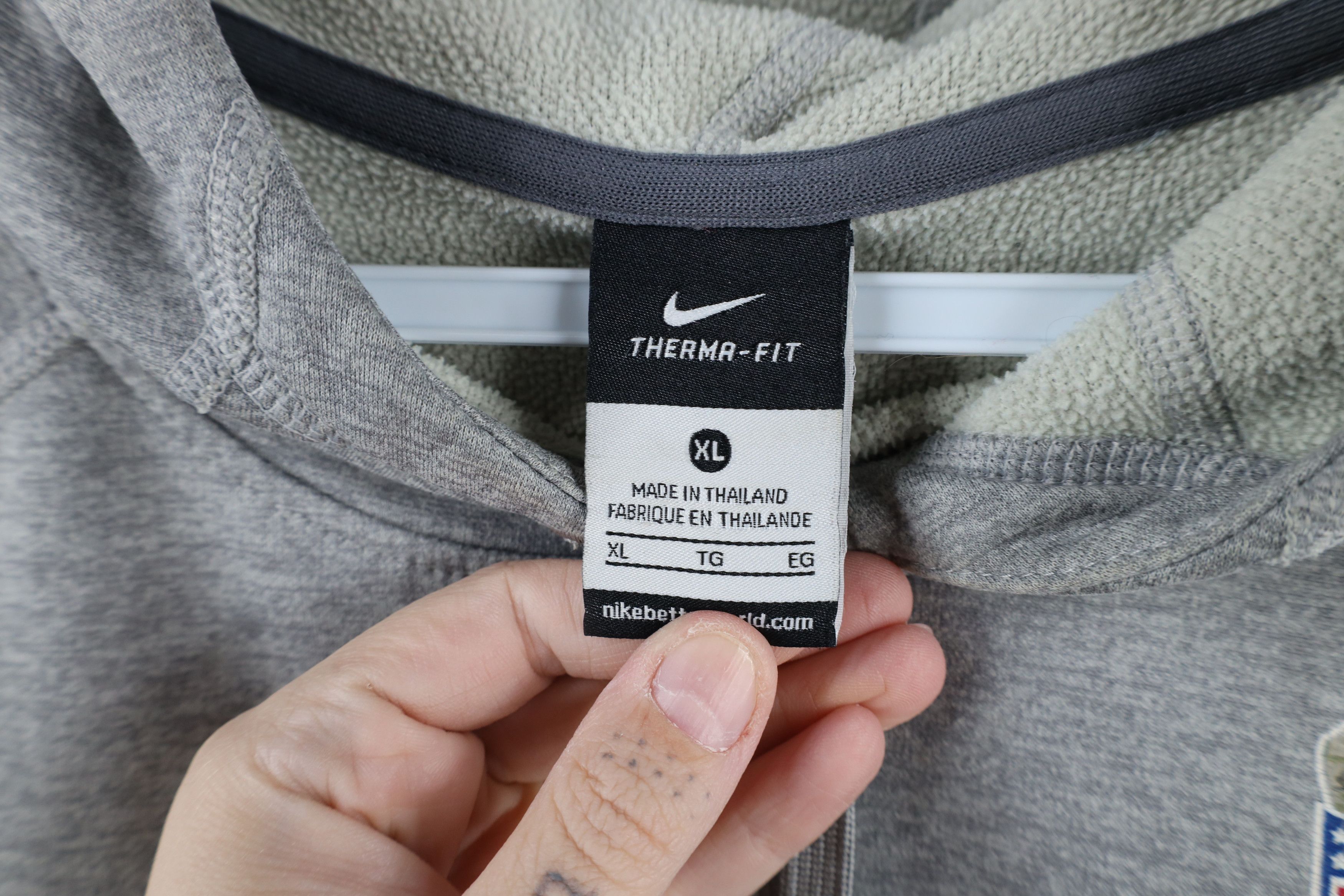 Nike × Vintage Nike Service New England Patriots Football Hoodie Sweatshirt Size XL / US 12-14 / IT 48-50 - 5 Thumbnail