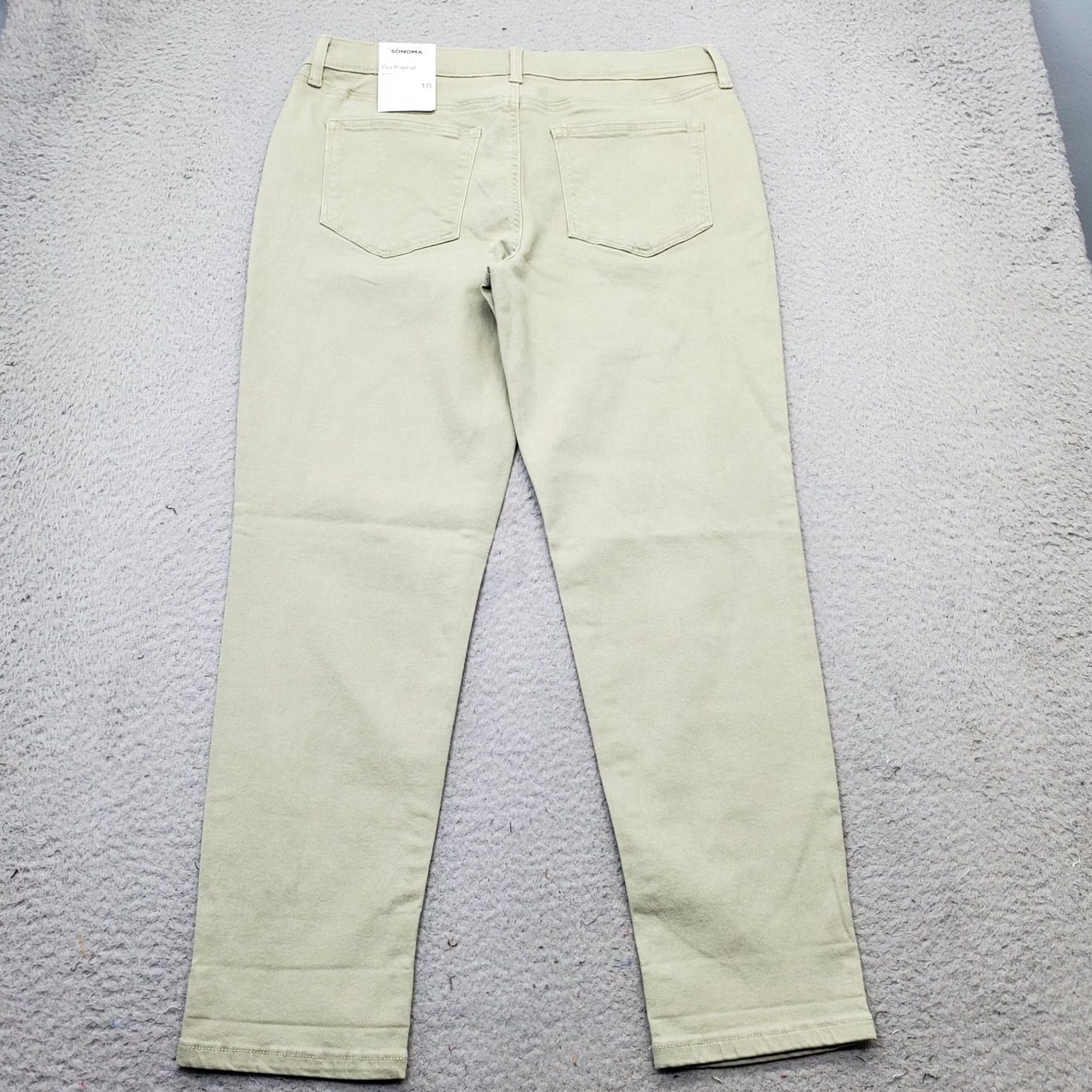 Denime Sonoma Womens 10 Green Denim Straight Leg Relaxed Mid-Rise Jeans Size 32" / US 10 / IT 46 - 2 Thumbnail