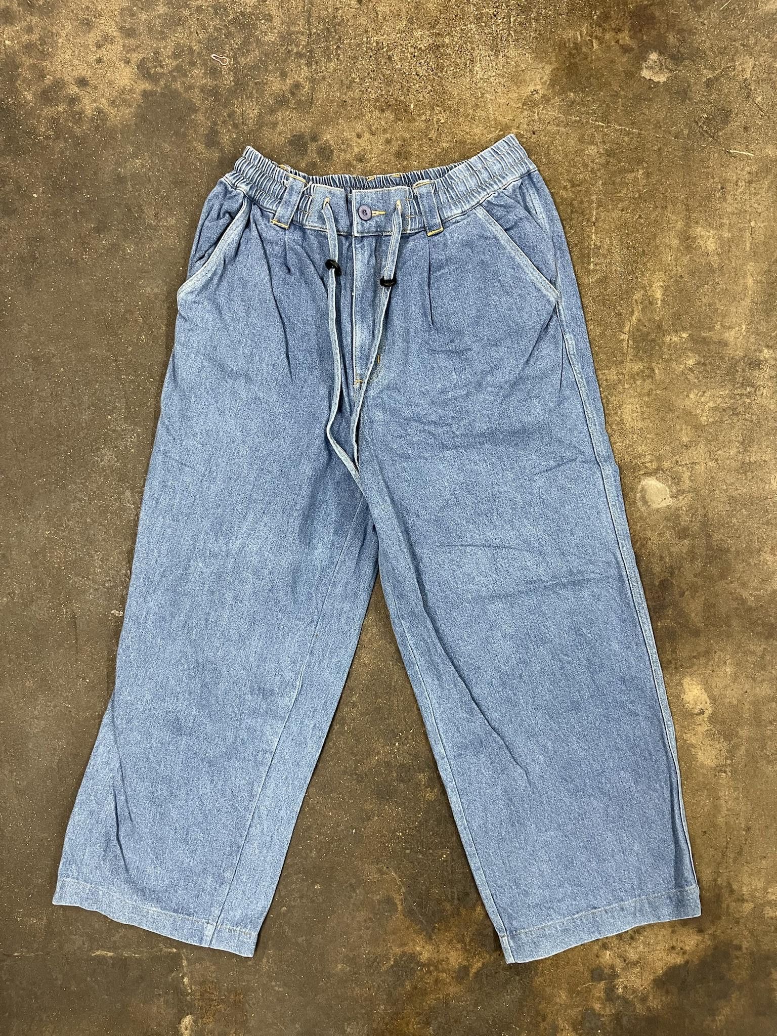 image of Vintage Y2K Smb New York Stretch Waist Denim Pants in Blue, Men's (Size 29)