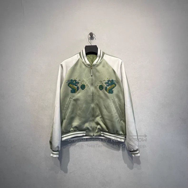 Louis Vuitton Louis Vuitton Cartoon dragon embroidered baseball jacket Size US M / EU 48-50 / 2 - 1 Thumbnail