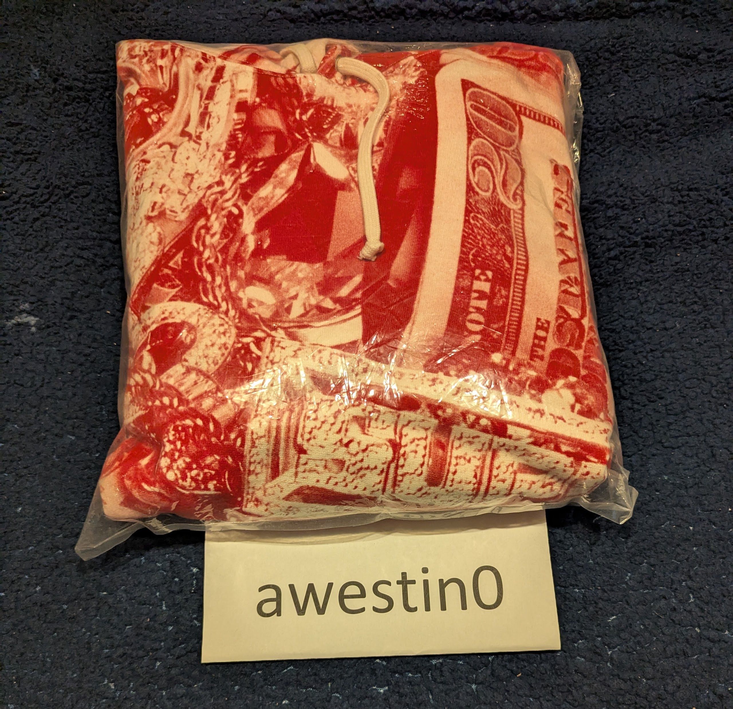 Supreme Supreme S/S 20 Bling Hooded Sweatshirt (Red) Large Size US L / EU 52-54 / 3 - 3 Thumbnail