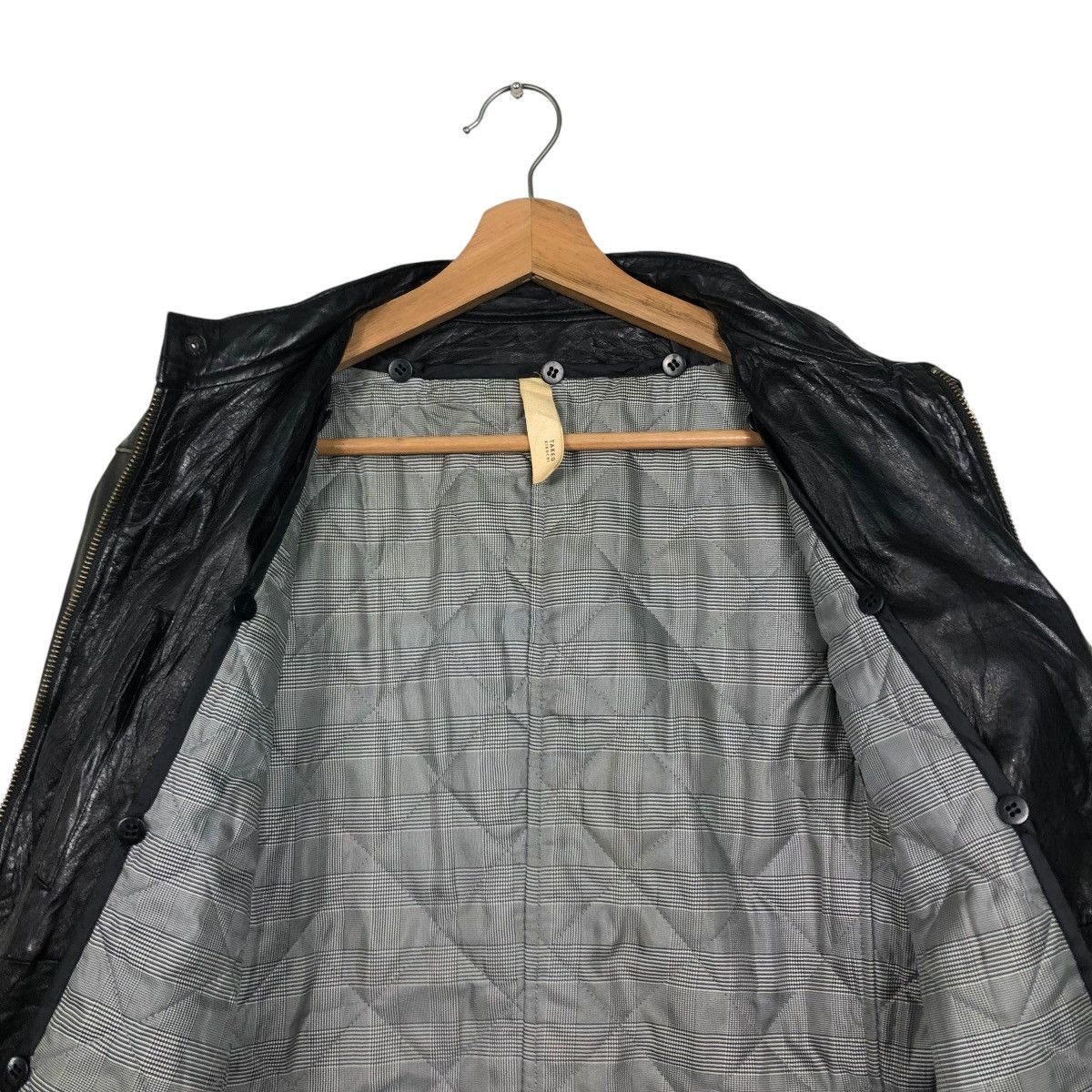 Japanese Brand 🔥VINTAGE BIKER LEATHER JACKET TAKEO KUKICHI ISSEY MIYAKE Size US M / EU 48-50 / 2 - 16 Thumbnail
