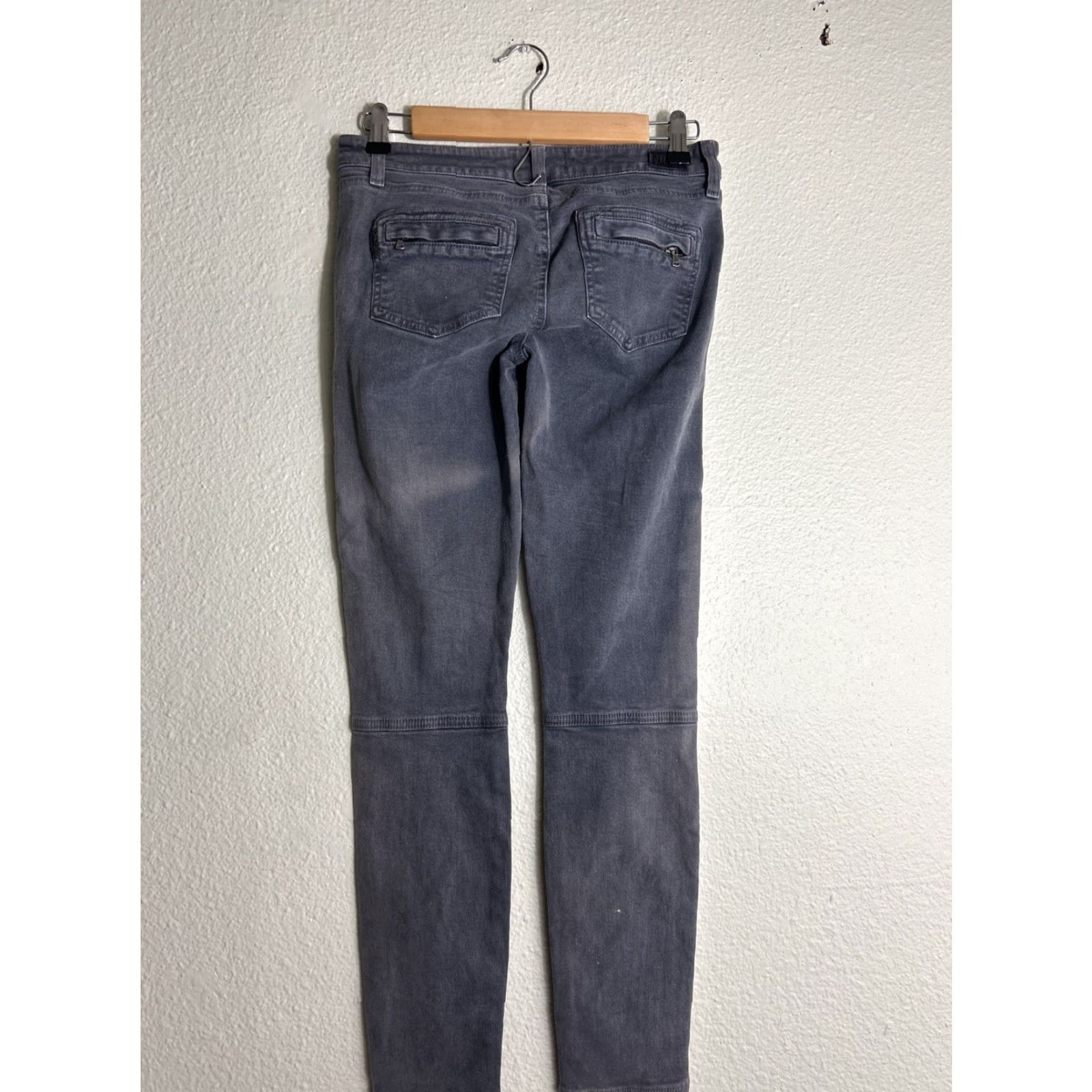 Paige Paige Jeans Skinny Slim Gray 26 Womens Denim Belt Loops Zipper Button Inseam 28 Modern Classic Comfort Pocket Jeans Womens Size 26" / US 2 / IT 38 - 6 Thumbnail