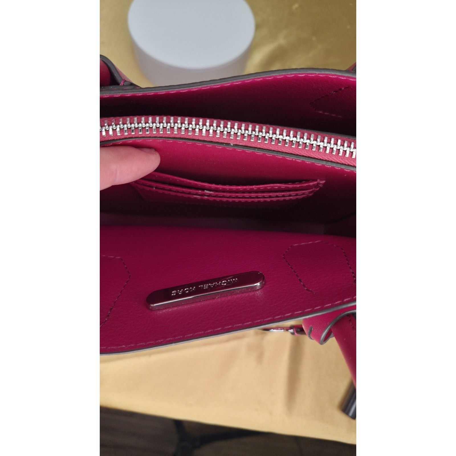 Michael Kors NEW Michael Kors Studio Mercer Medium Messenger Bag Pink Size ONE SIZE - 12 Thumbnail