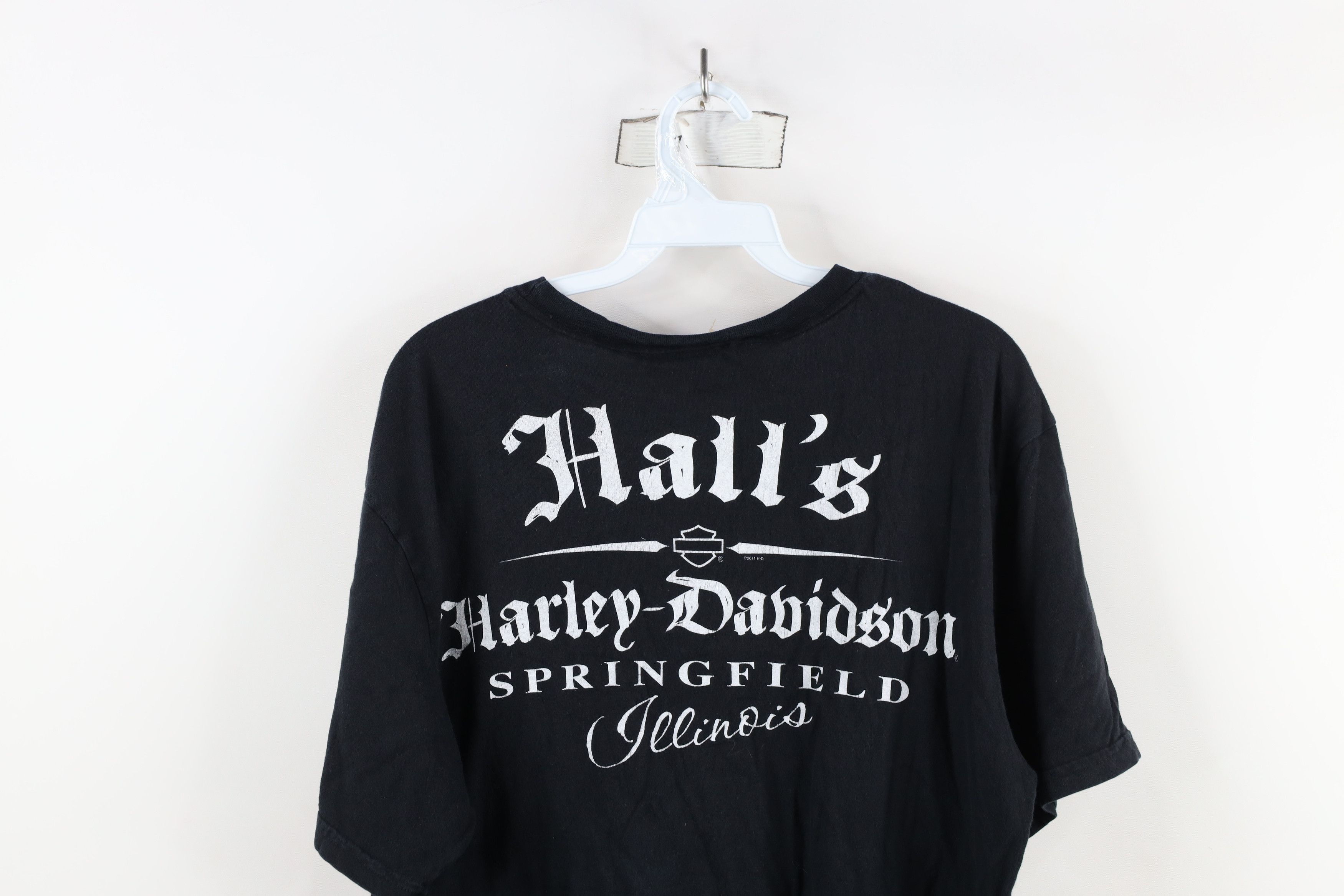 Harley Davidson × Vintage Vintage Y2K Harley Davidson Spell Skull Skeleton T-Shirt USA Size US M / EU 48-50 / 2 - 14 Thumbnail