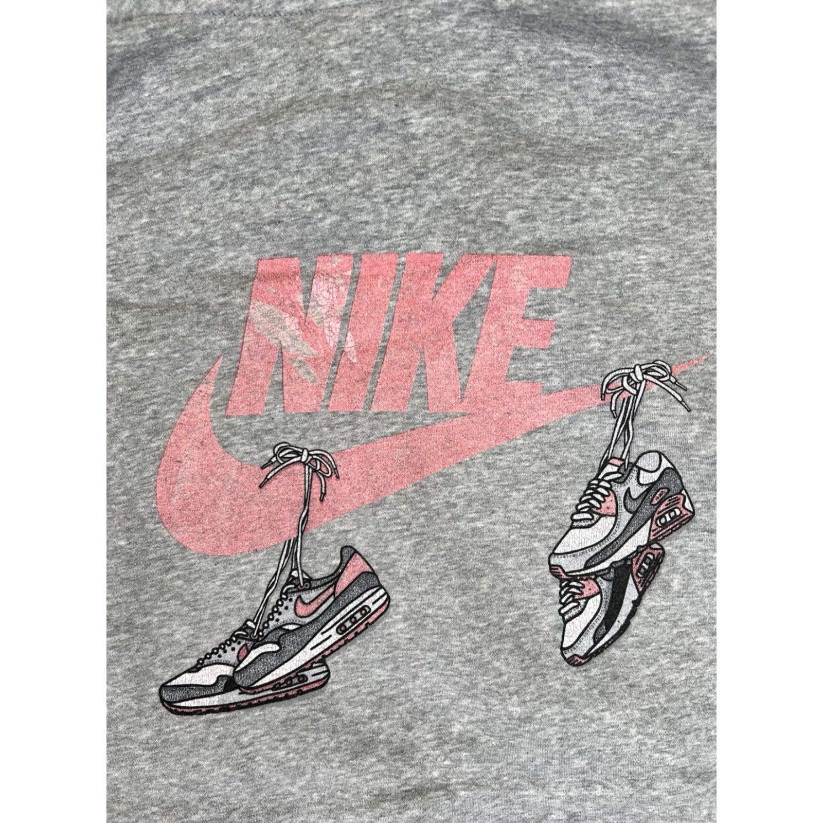 Nike VINTAGE Nike Air Hoodie Sweatshirt Men Size M Gray Swoosh Y2K 90s Sports USA Max Pullover Size US M / EU 48-50 / 2 - 7 Thumbnail