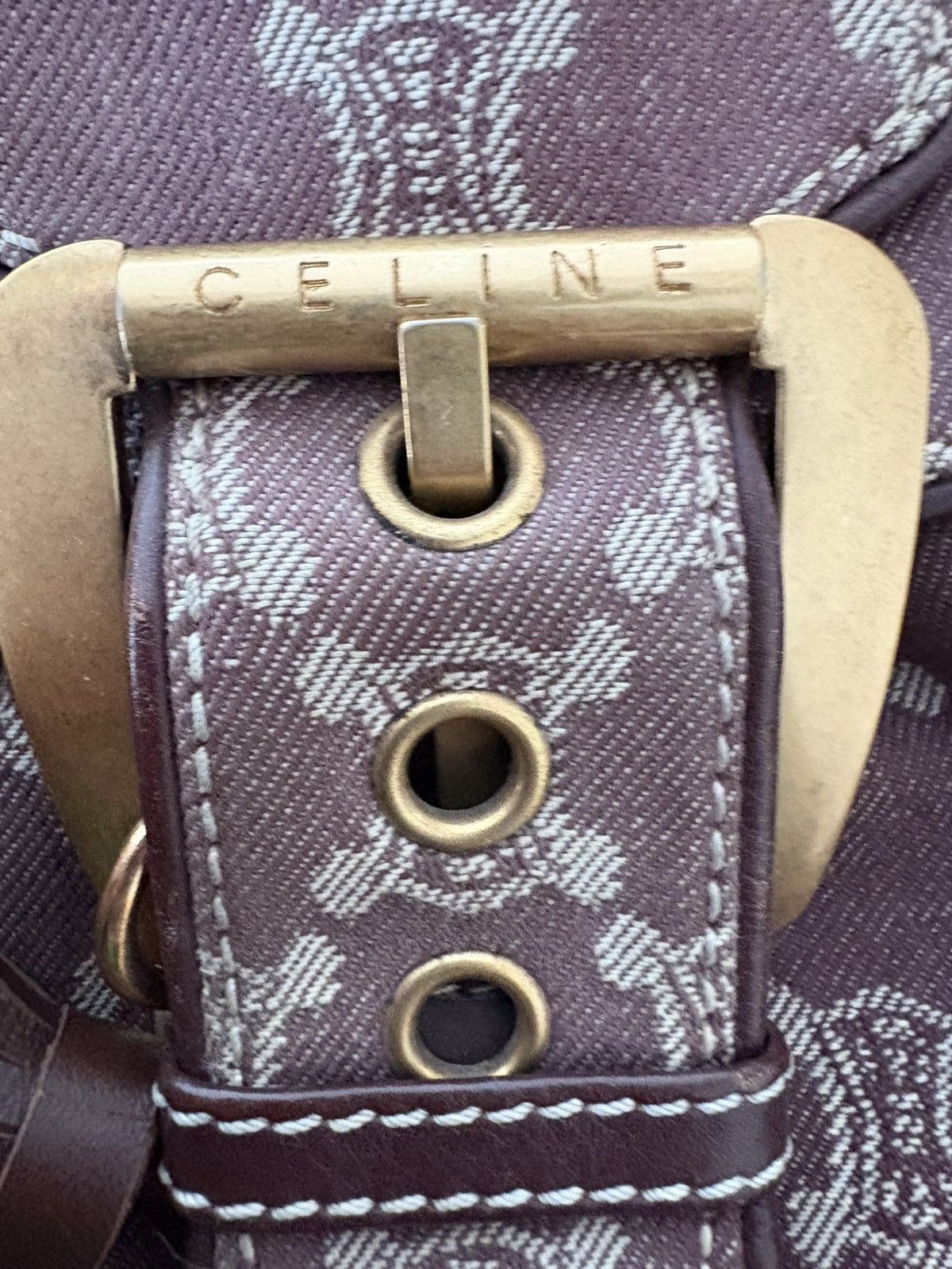 Celine Purple vintage Celine shoulder bag Size ONE SIZE - 2 Thumbnail